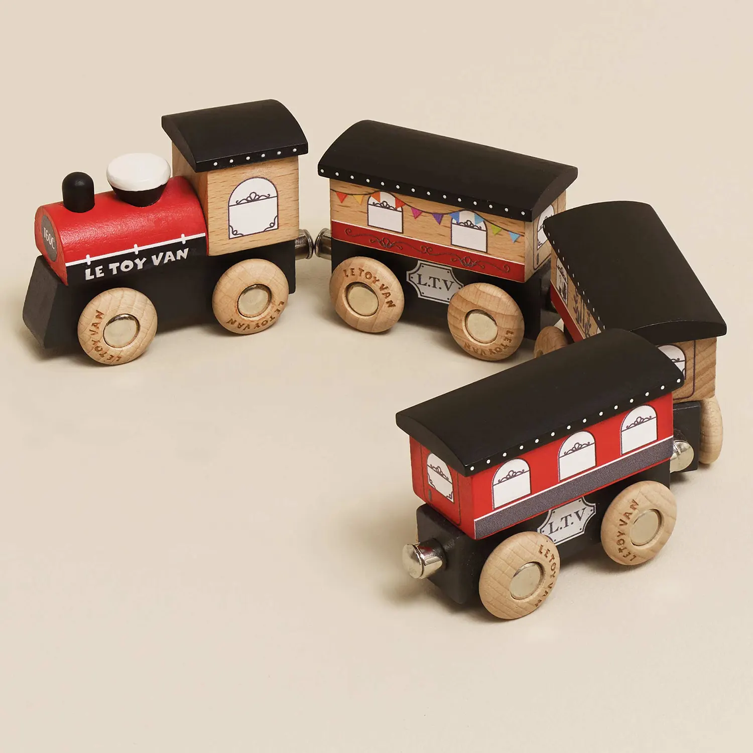 Royal Express Train & Carriages (Red) (New Look)-Le Toy Van (LTV)