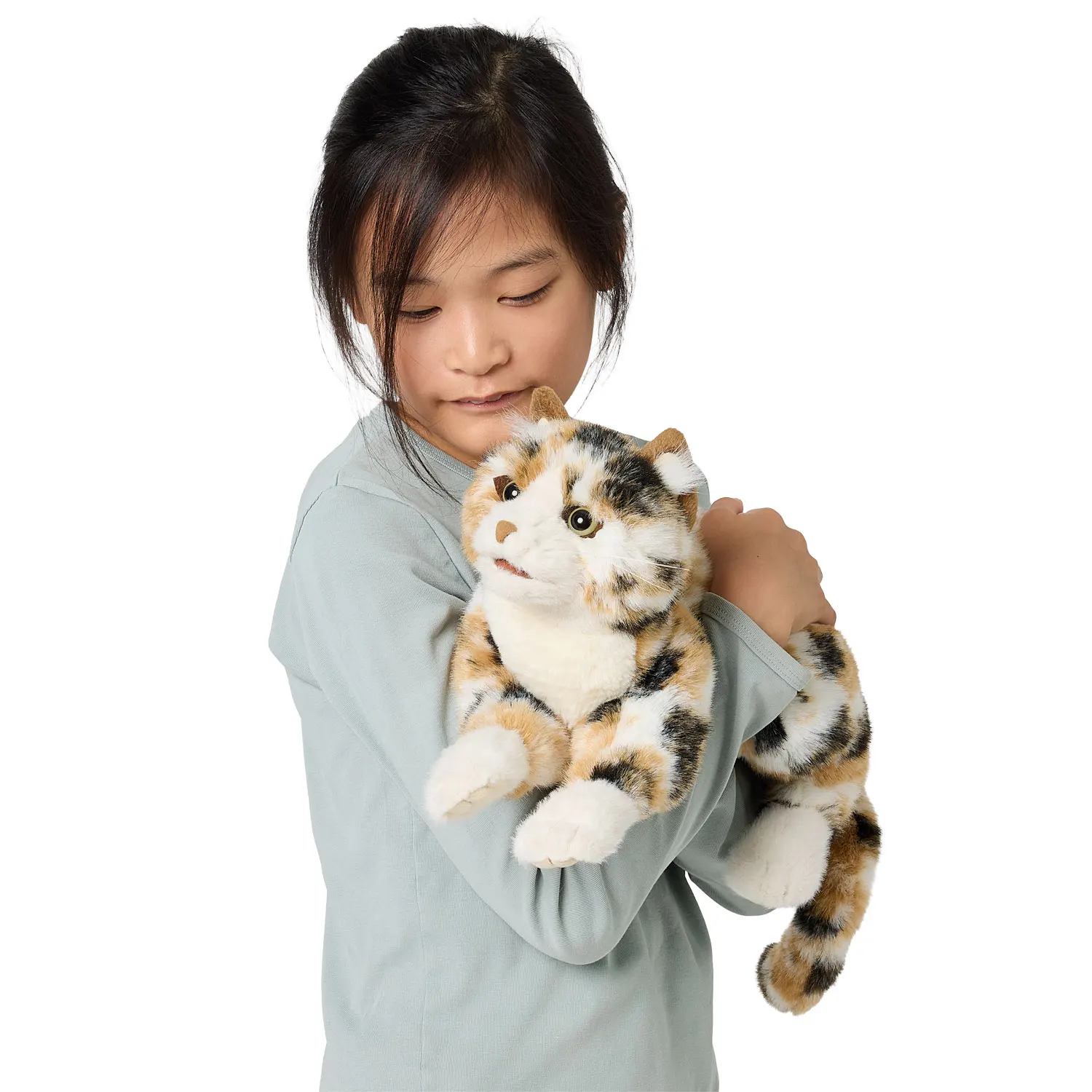Calico Cat / 3-farbige Hauskatze-Folkmanis® Handpuppen