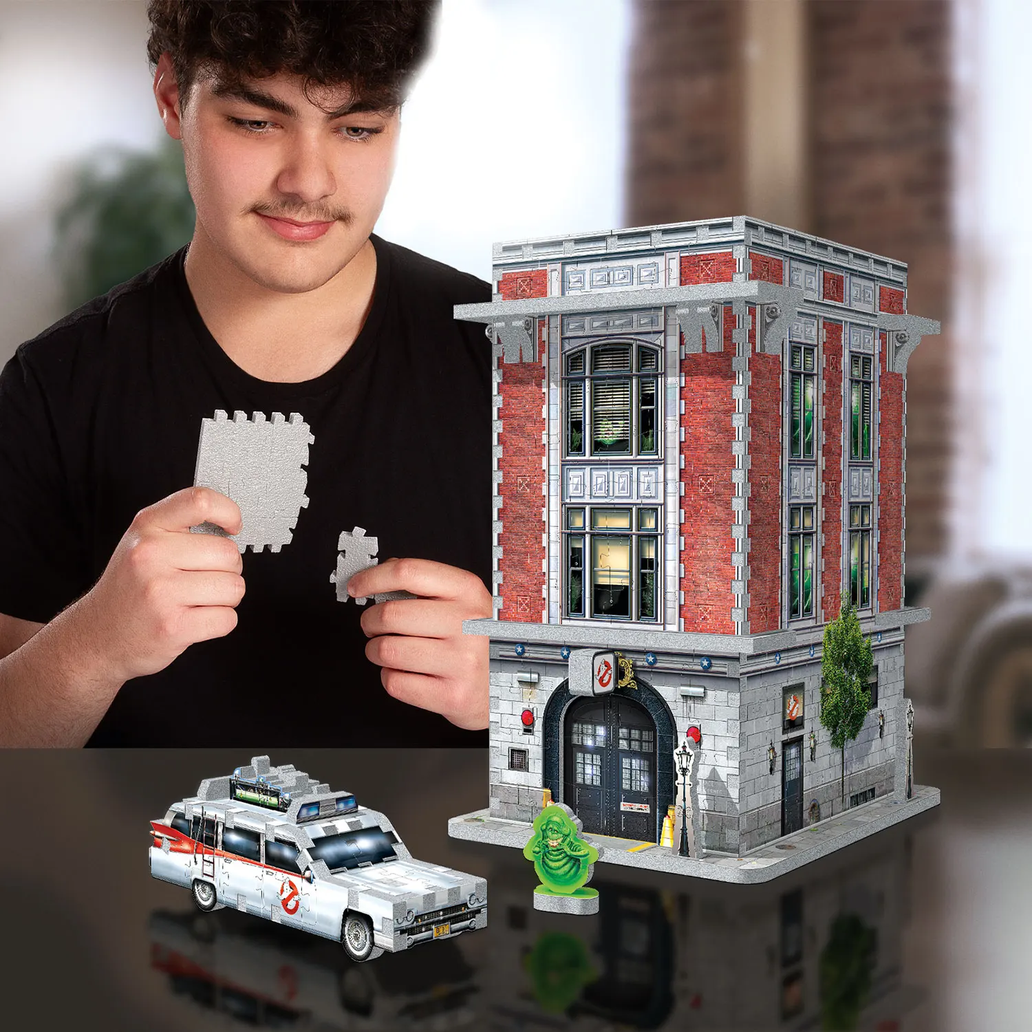 GHOSTBUSTERS FireHouse HQ (500Teile) - 3D-Puzzle-Wrebbit-3D Puzzles