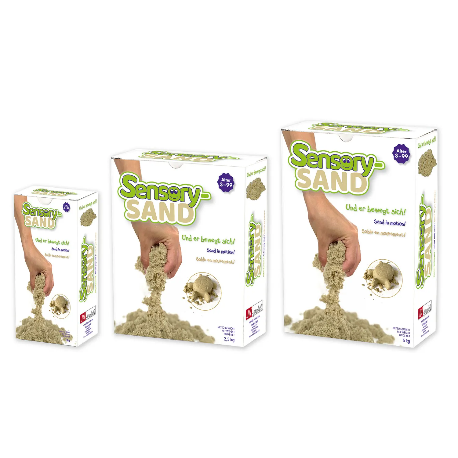 Sensory-Sand 2,5 kg - kinetische Fließeigenschaften-JH-products
