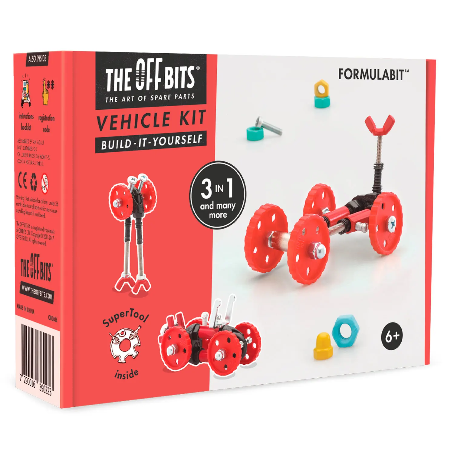 Vehicle Kit - Red Car - FormulaBit-TheOffbits