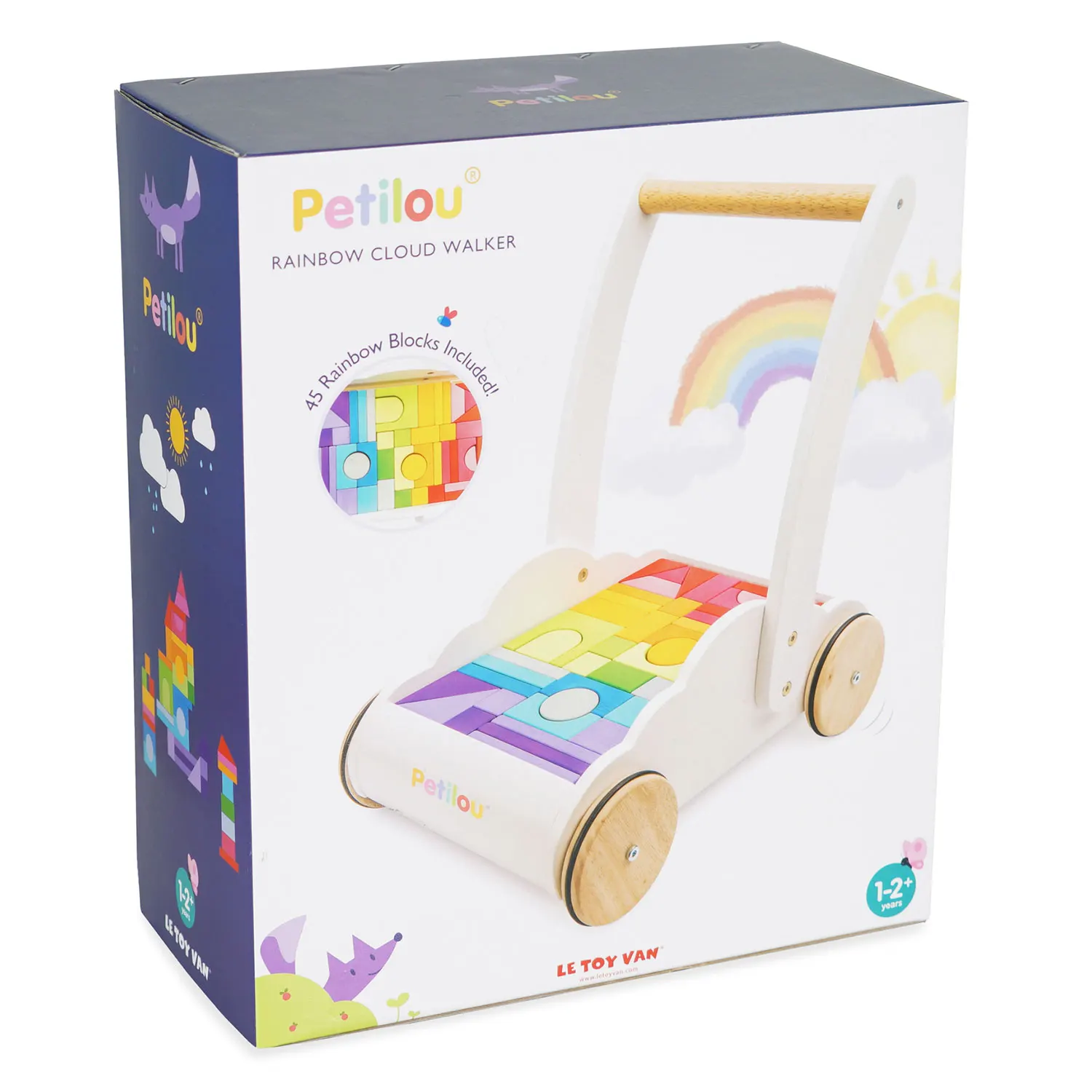 Regenbogen-Lauflernwagen / Rainbow Baby Walker & Puzzle-Le Toy Van (LTV)