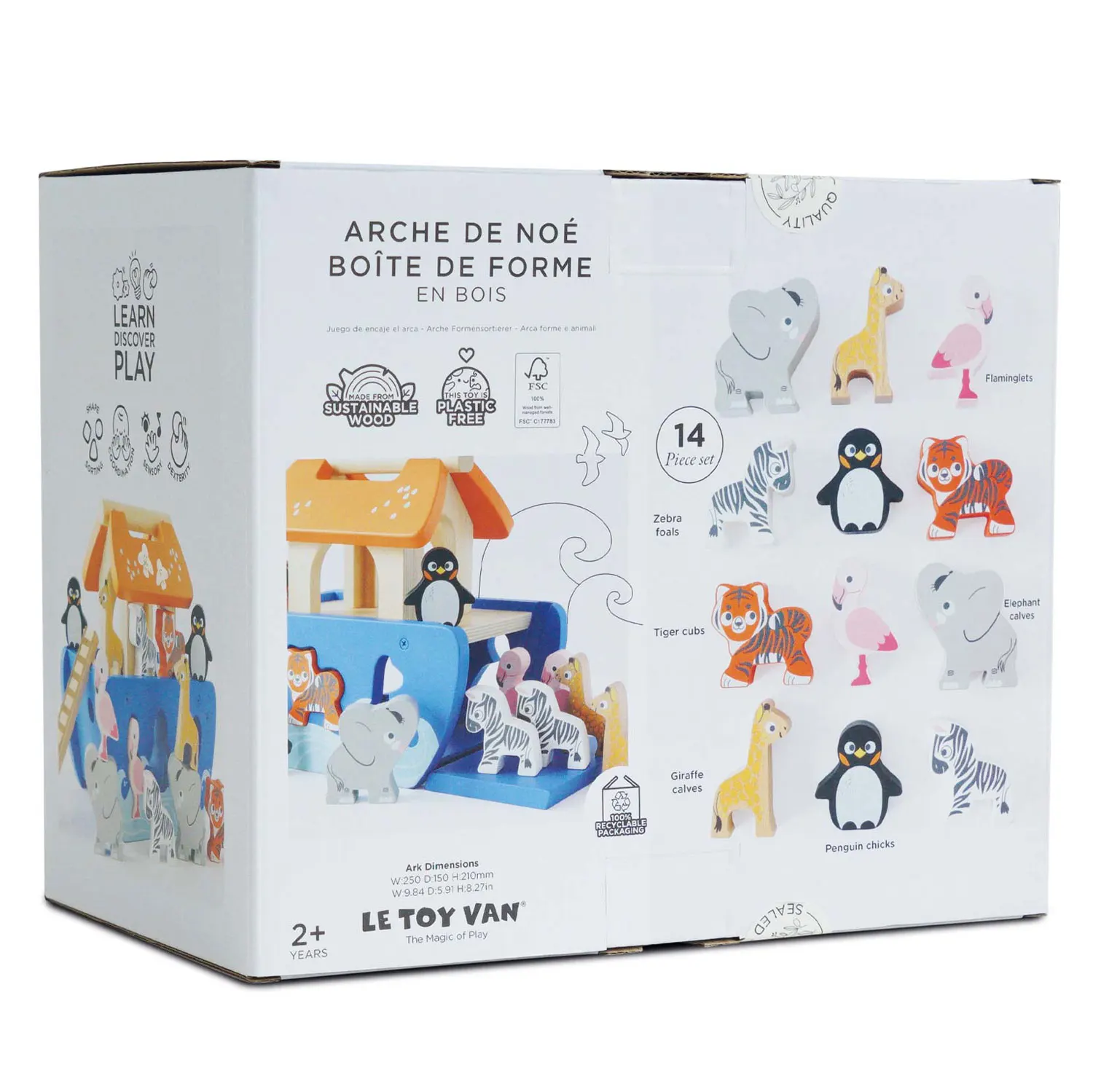 Arche Formensortierer  / Ark & Animals Shape Sorter-Le Toy Van (LTV)