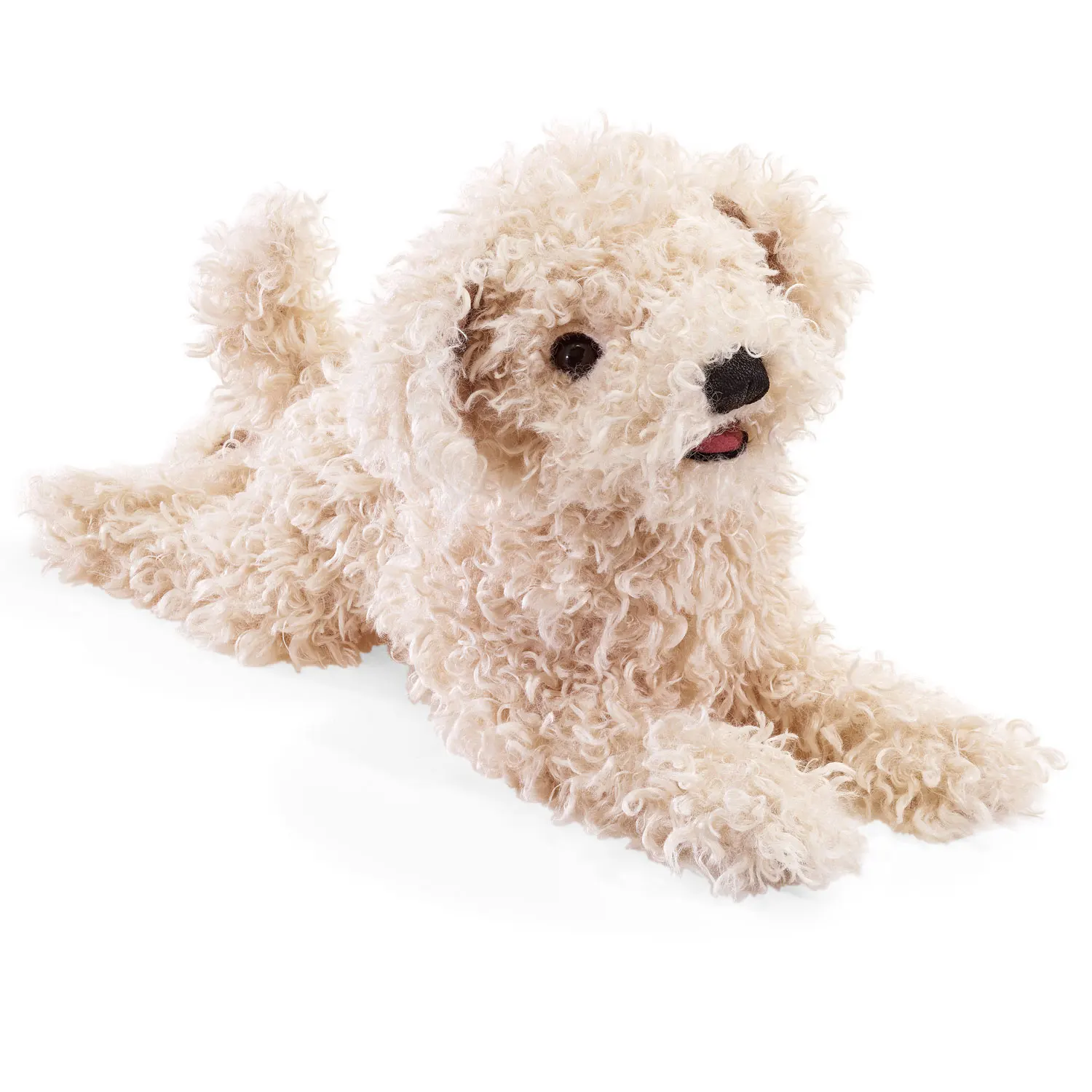 White Poodle Puppy / Pudelwelpe, weiß-Folkmanis® Handpuppen