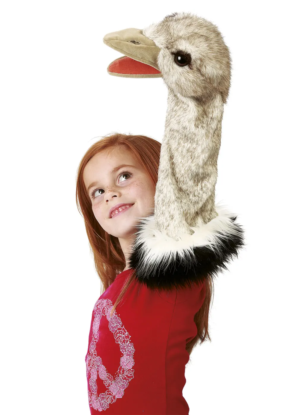 Vogel Strauß für die Puppenbühne / Ostrich Stage Puppet-Folkmanis® Puppets