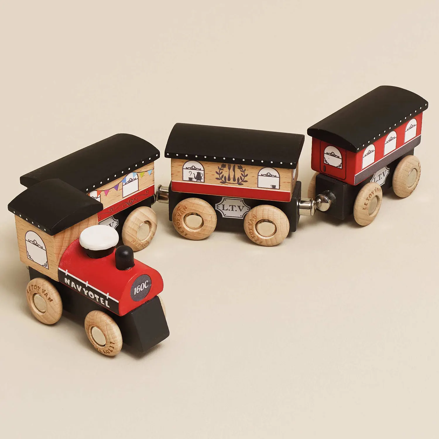 Royal Express Train & Carriages (Red) (New Look)-Le Toy Van (LTV)