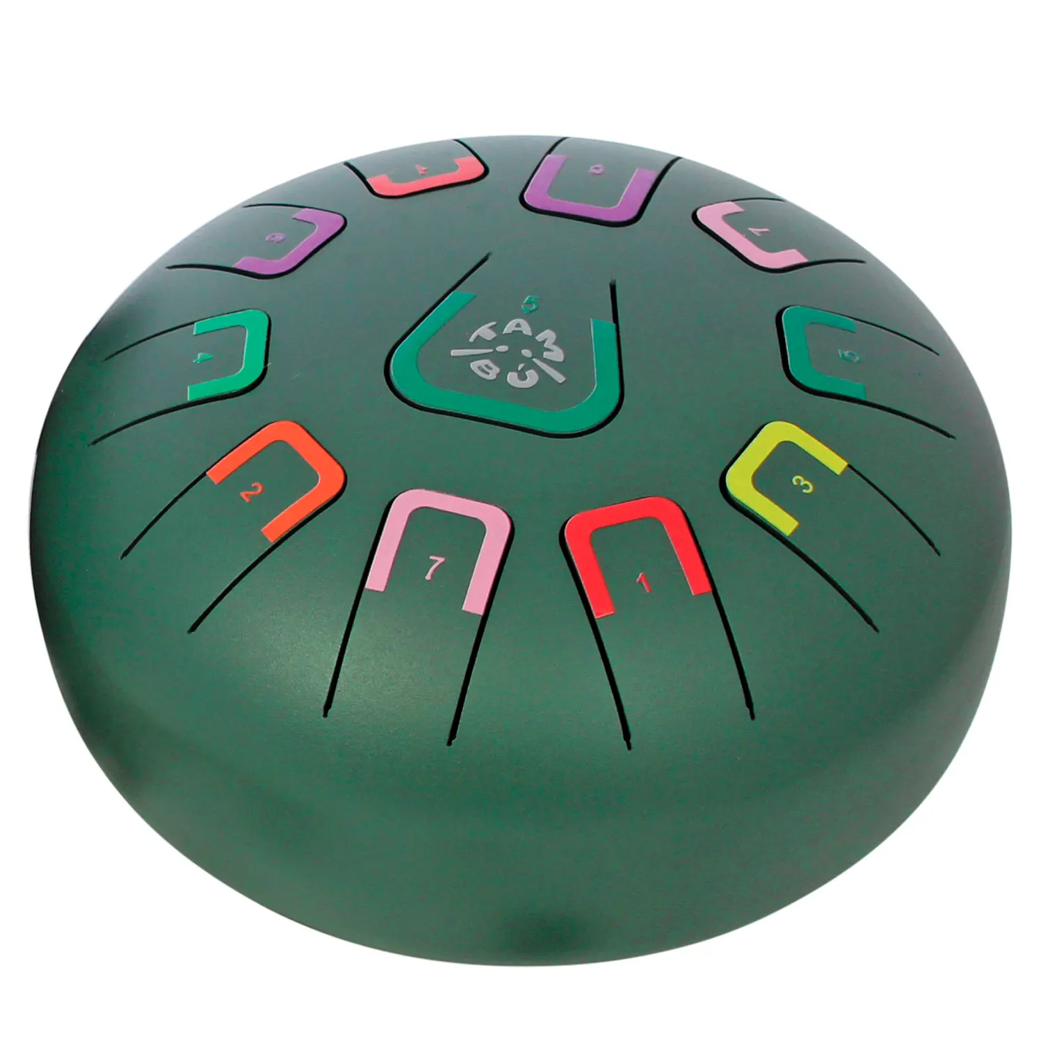 Tambu Steel Drum - Wild Jungle (Matt Jungle green)-JuegaConmigo