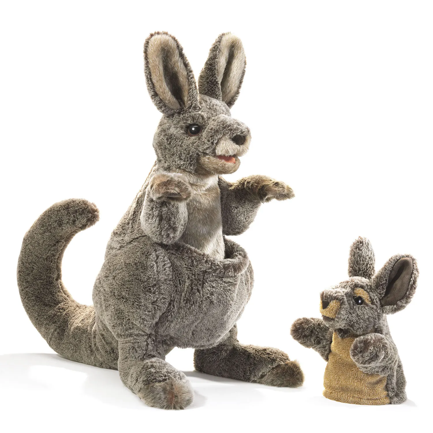 Känguru mit Baby / Kangaroo with Joey-Folkmanis® Puppets