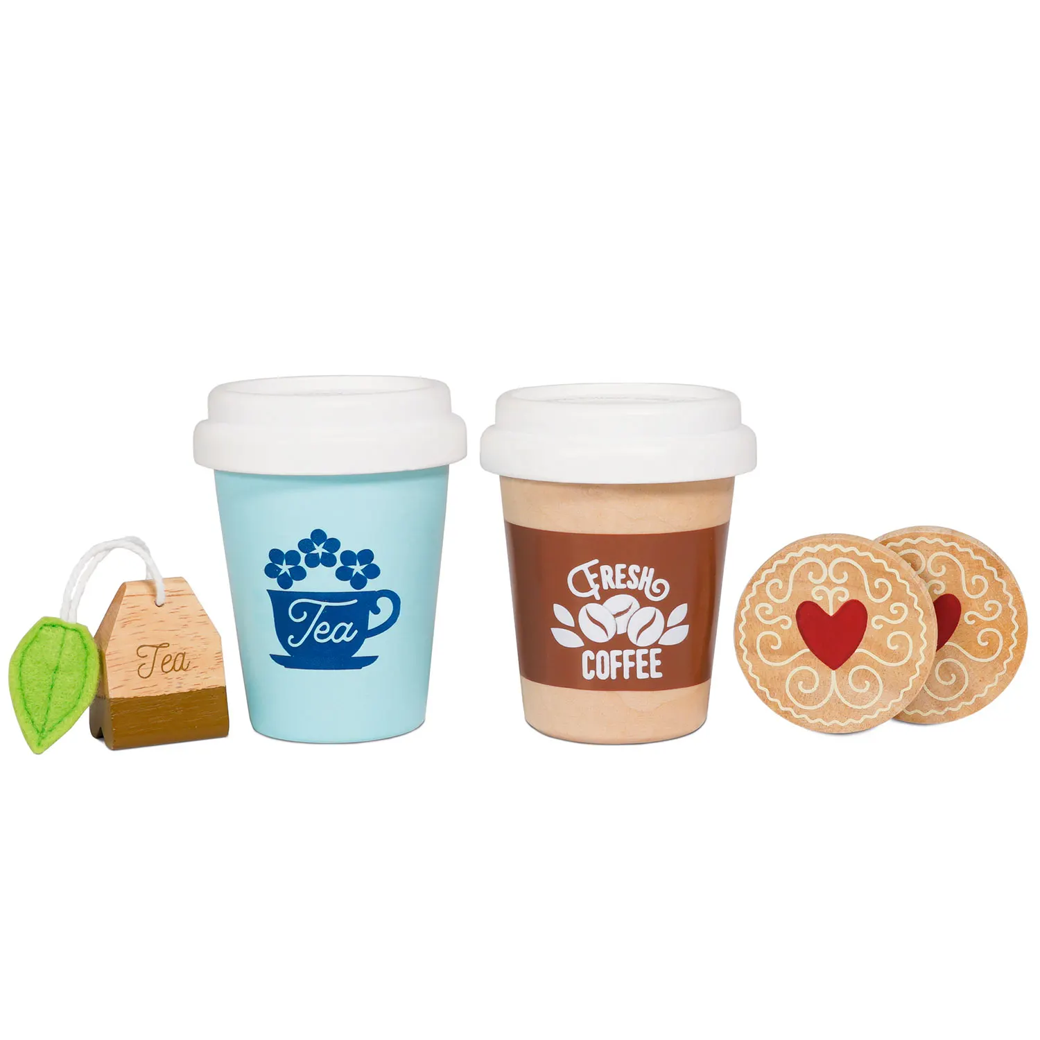 Tea & Coffee Re-Useable Eco Cups/Tee & Kaffee Wiederverwendbare Öko-Becher-Le Toy Van (LTV)