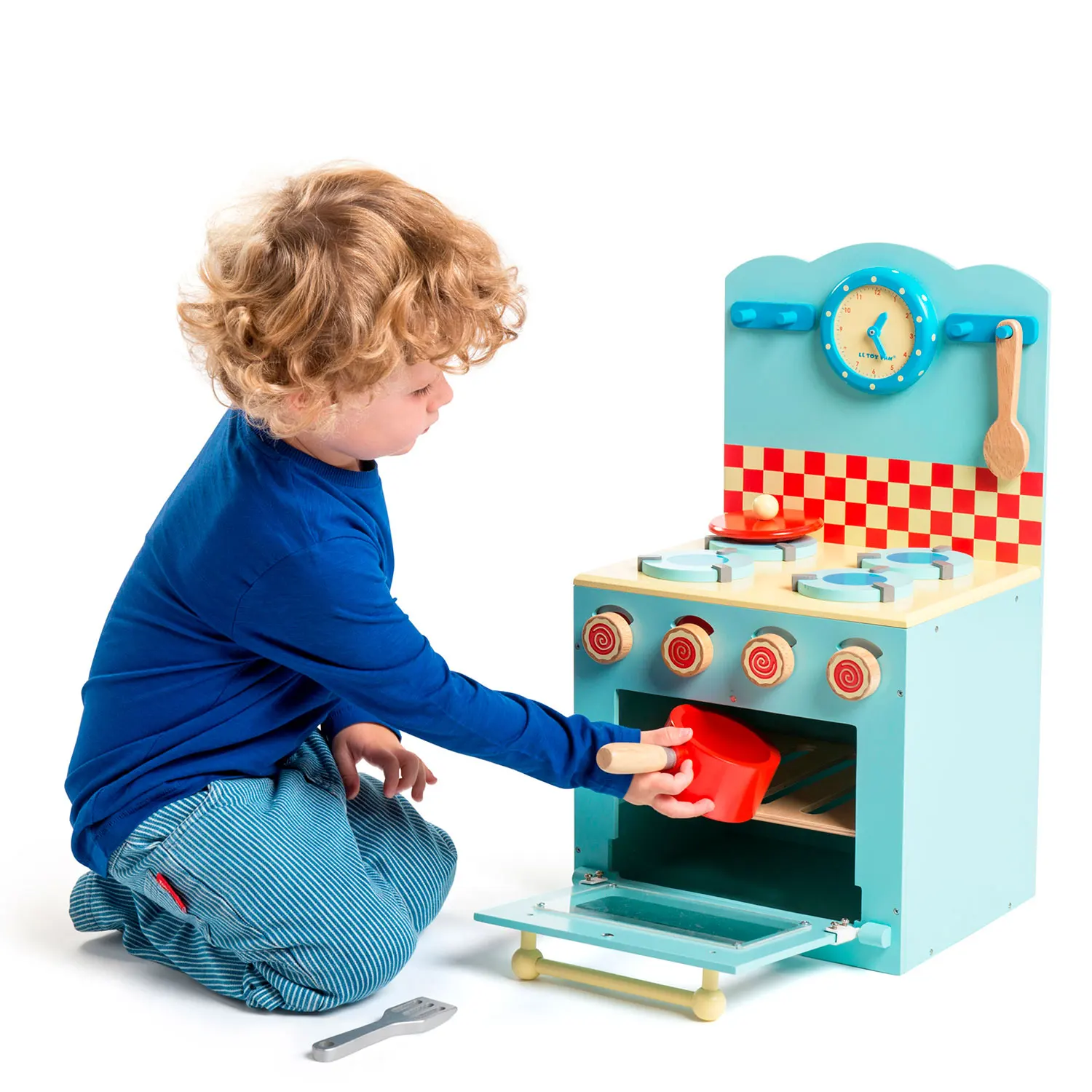 Backofen & Kochfeld Blau / Orginal Kitchen Oven & Cooker-Le Toy Van (LTV)