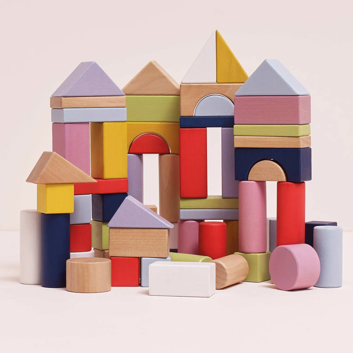 Bausteine & Tasche / Colourful Building Blocks & Bag - 60 pc. (New Look)-Le Toy Van (LTV)