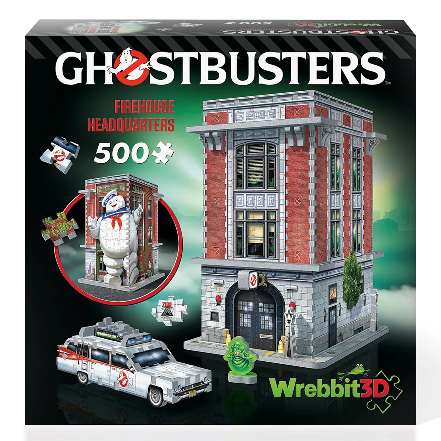 GHOSTBUSTERS FireHouse HQ (500Teile) - 3D-Puzzle-Wrebbit-3D Puzzles