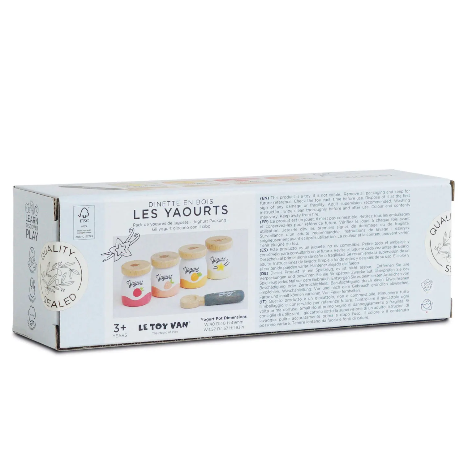 Joghurt Packung / Yogurt Play Food Pack-Le Toy Van (LTV)