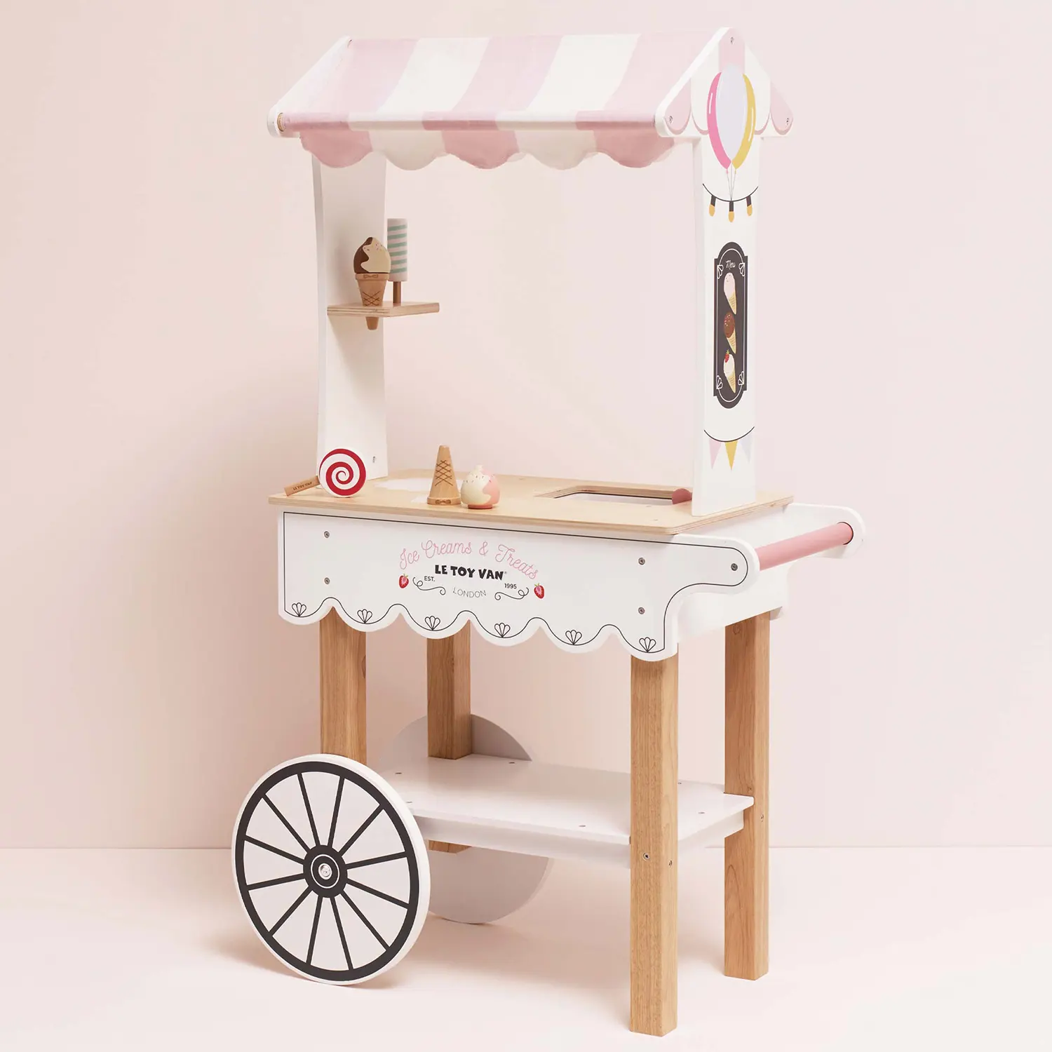 Ice Cream Trolley Market Stall (New Look)-Le Toy Van (LTV)