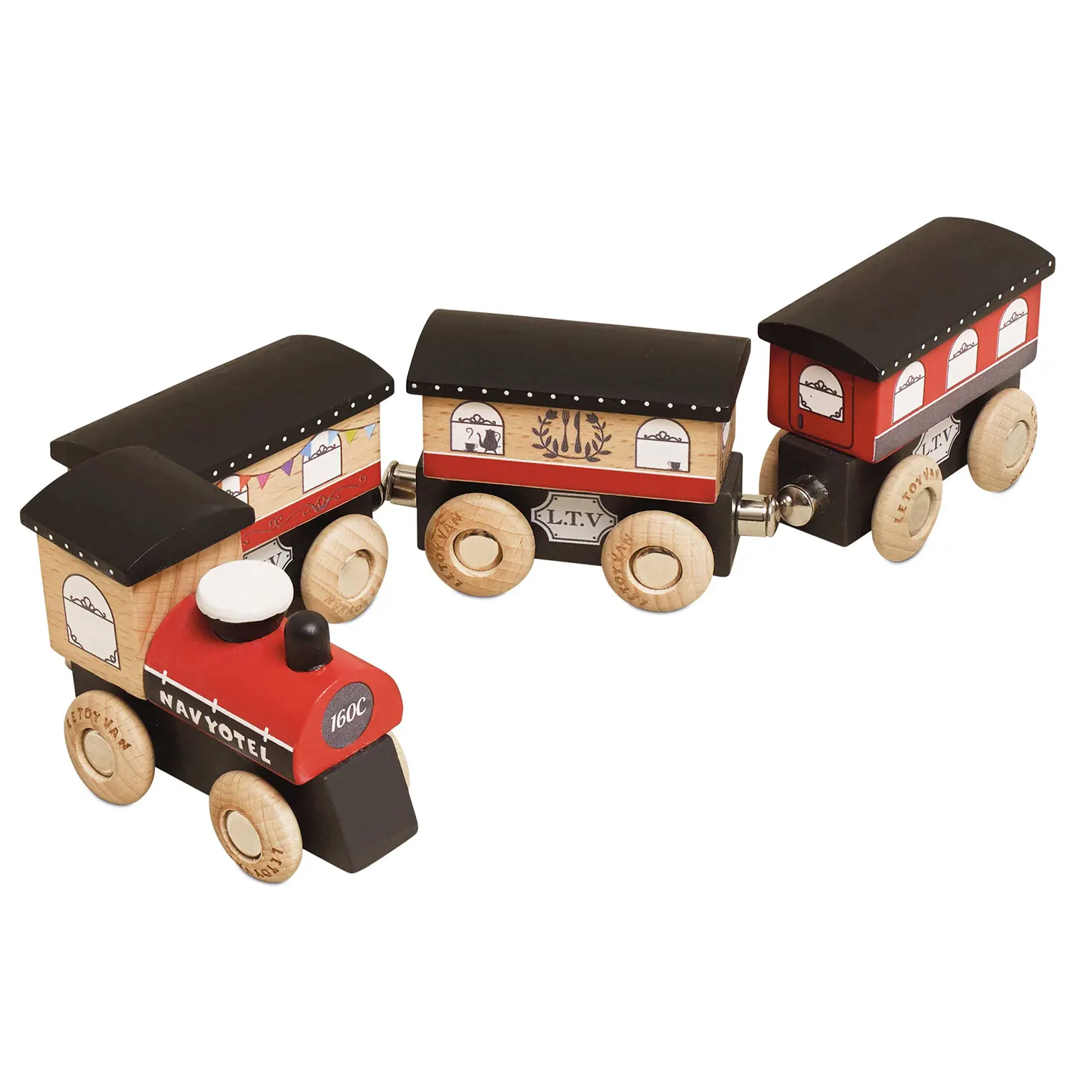 Royal Express Train & Carriages (Red) (New Look)-Le Toy Van (LTV)