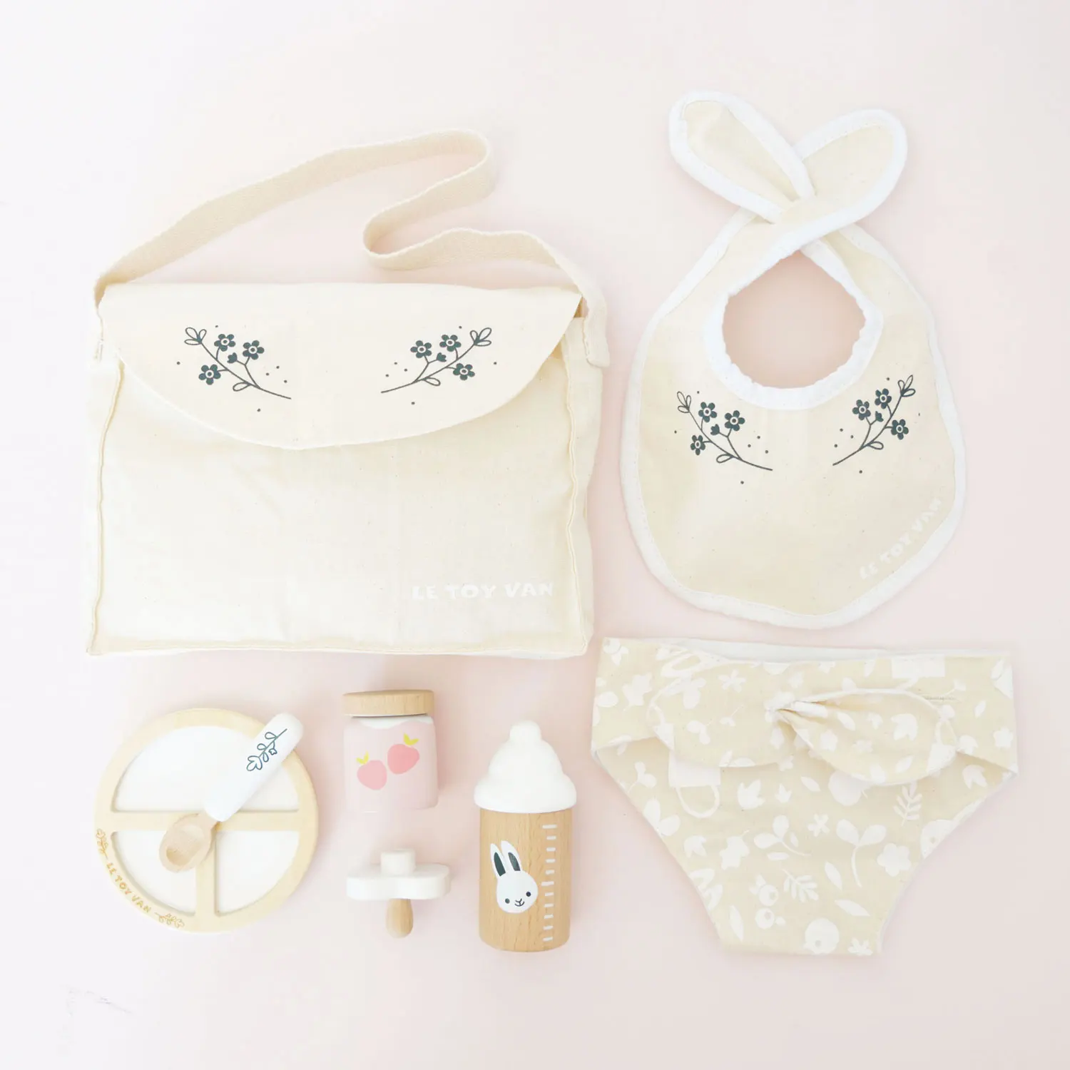 Baby Wickel- und Pflegeset / Dolls Nursing Kit and Bag-Le Toy Van (LTV)