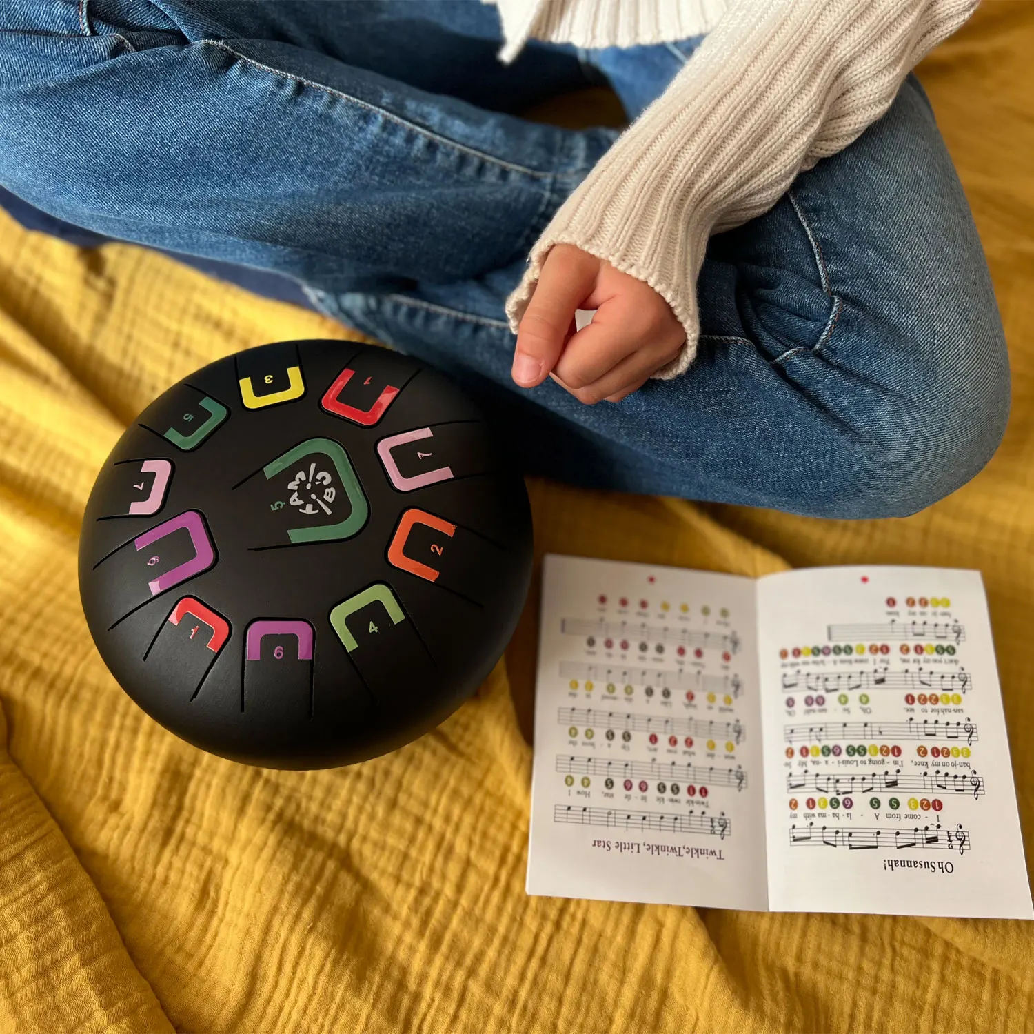 Tambu Steel Drum - Black Nature (Matt Black)-JuegaConmigo