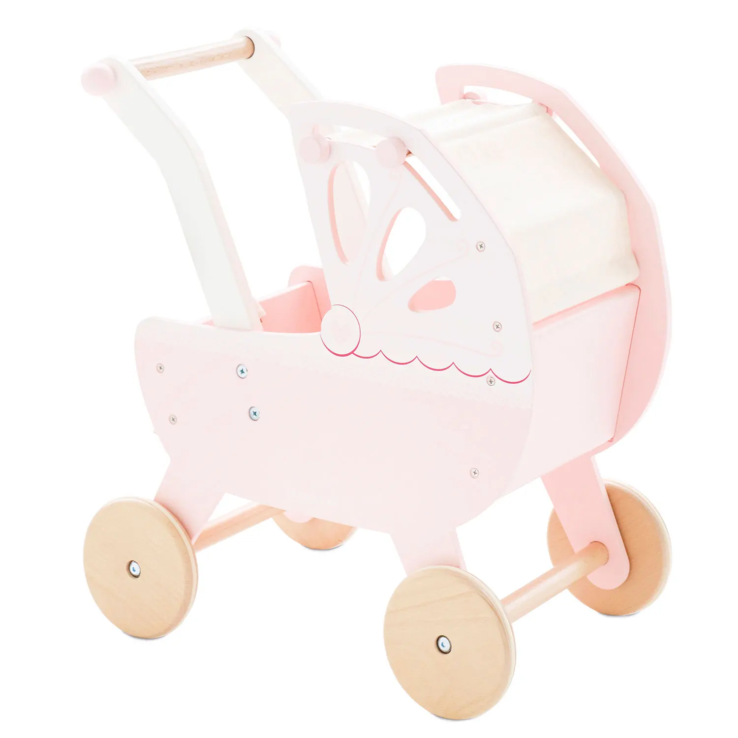 Sweet Dreams Puppenwagen / Retro Wooden Doll Pram-Le Toy Van (LTV)