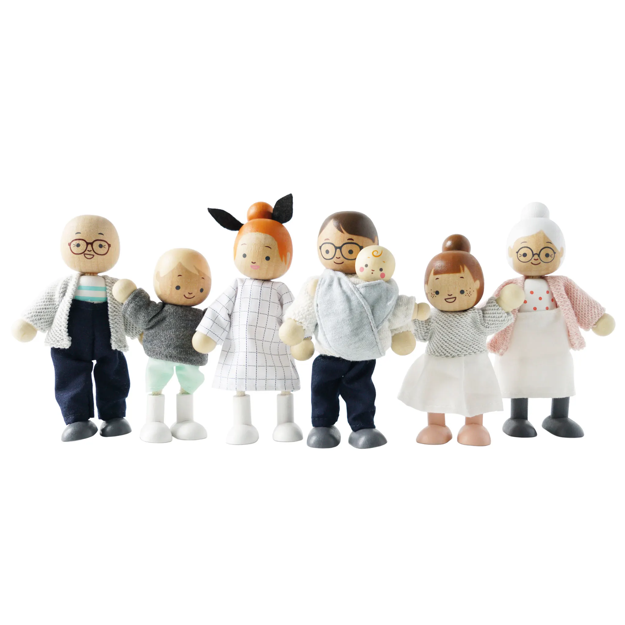 Meine Familie / Dolls House Family - 7 Piece (New Look)-Le Toy Van (LTV)
