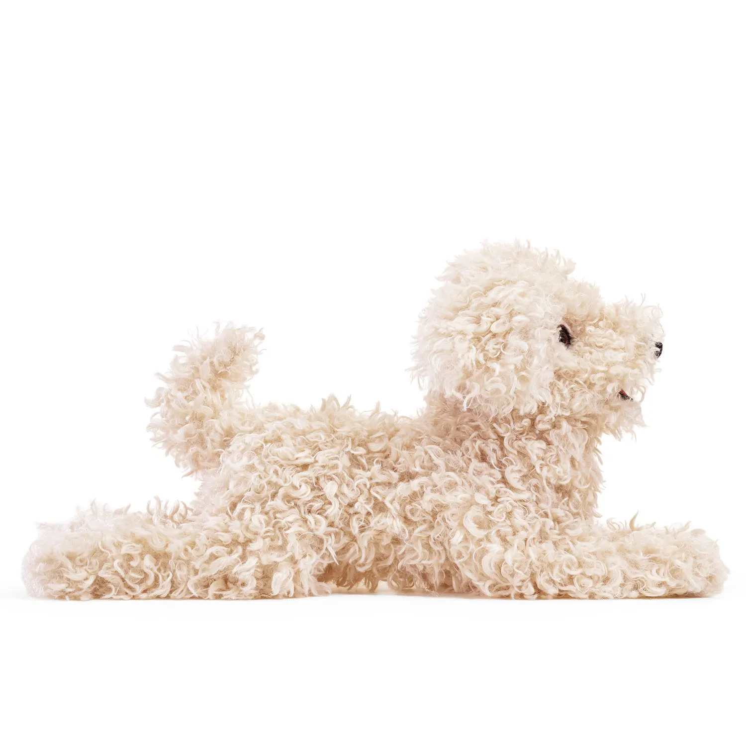 White Poodle Puppy / Pudelwelpe, weiß-Folkmanis® Handpuppen