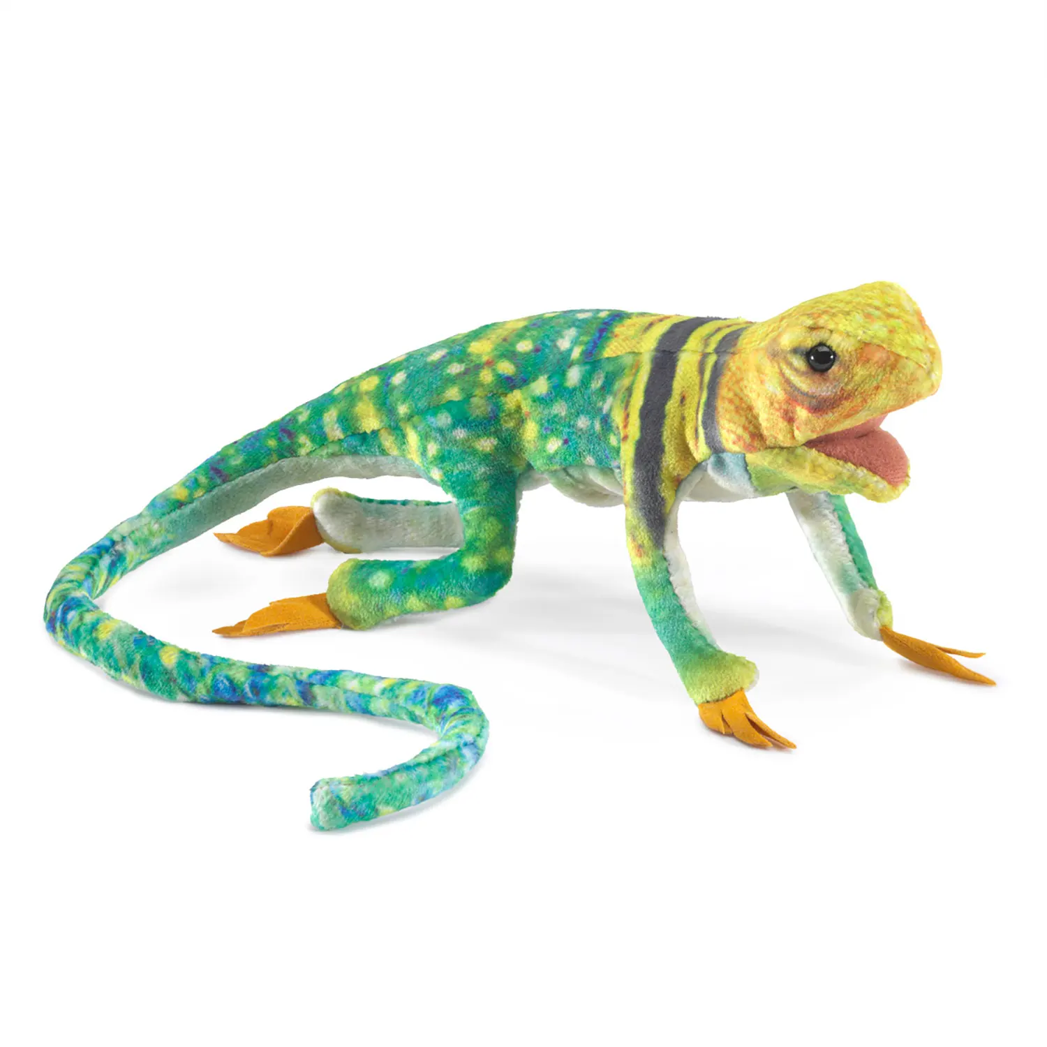 Mini Collared Lizard / Mini Eidechse-Folkmanis® Puppets