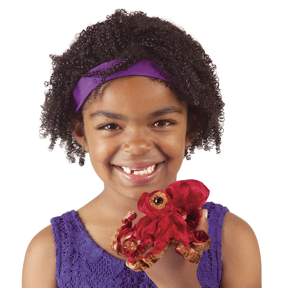 Mini Oktopus, rot / Mini Red Octopus-Folkmanis® Puppets