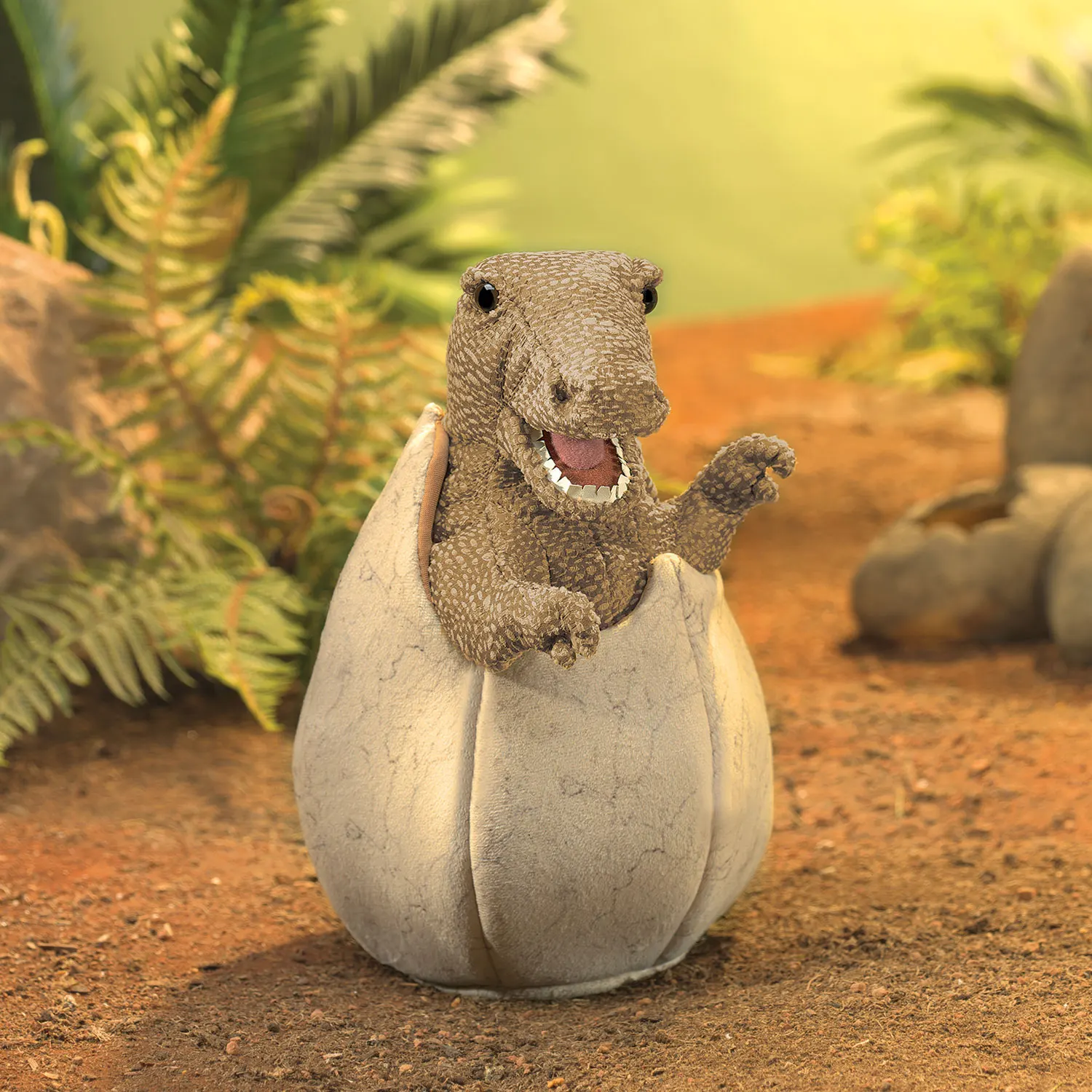 Saurierbaby im Ei / Dinosaur Egg-Folkmanis® Puppets