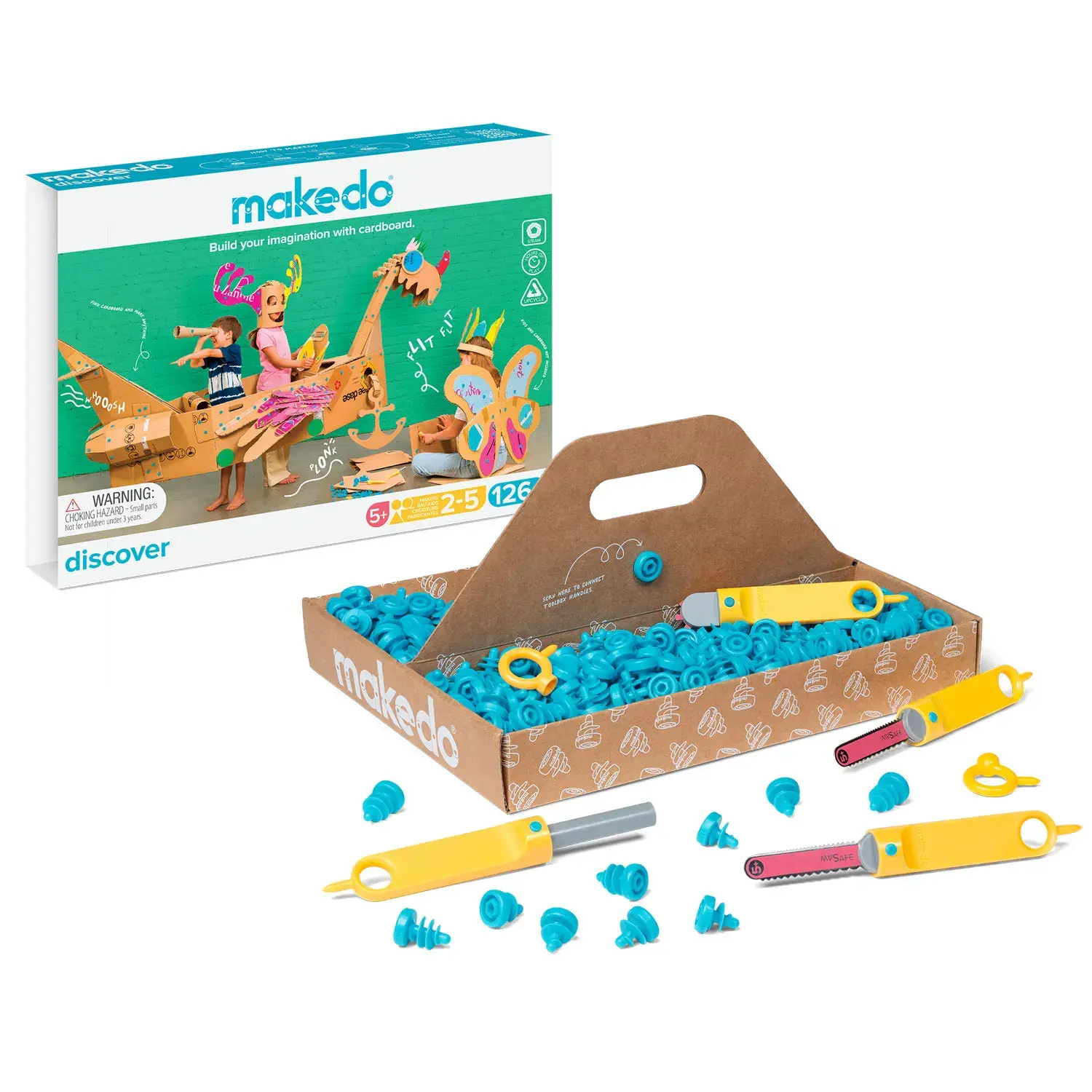 Makedo - Discover Kit - Kartonbau Werkzeugset