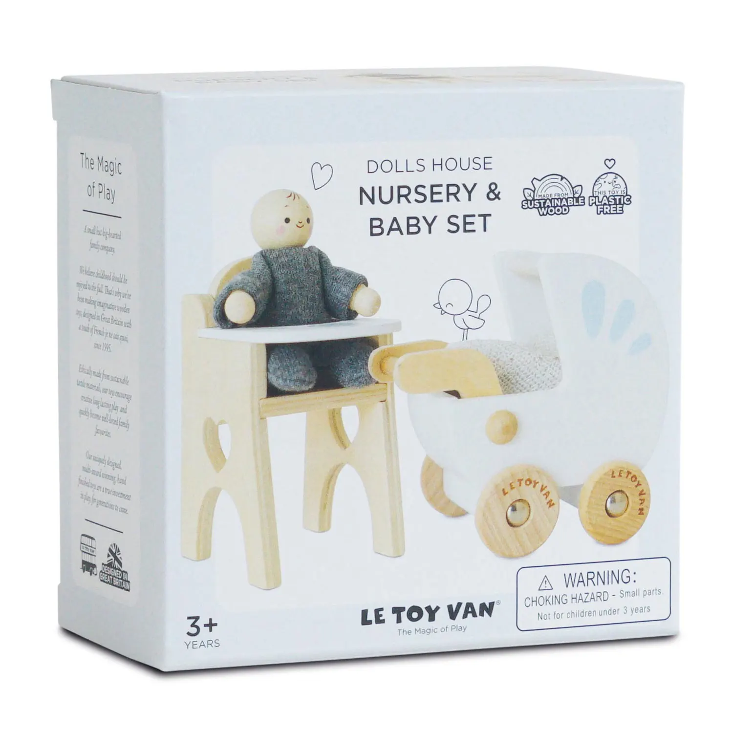 Kleinkind mit Ausstattung / Dolls House Nursery & Baby Set-Le Toy Van (LTV)