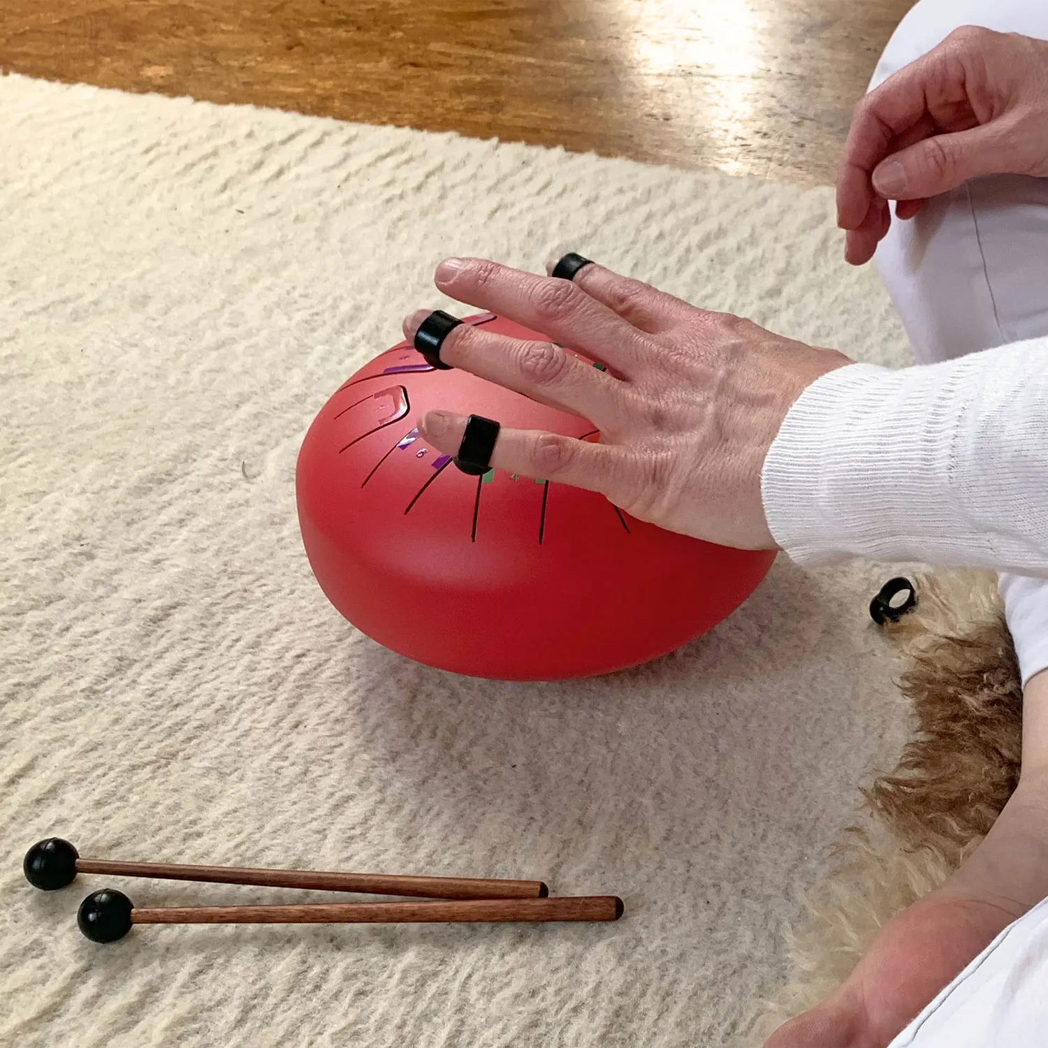 Tambu Steel Drum - Scarlet Sunset (Matt Red)-JuegaConmigo