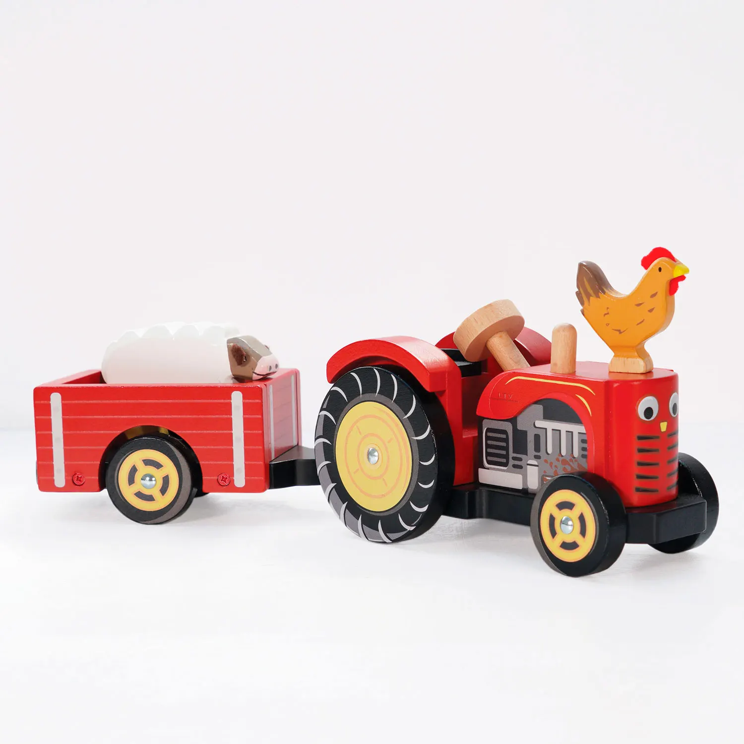 Roter Traktor / Farmyard Tractor & Trailer-Le Toy Van (LTV)