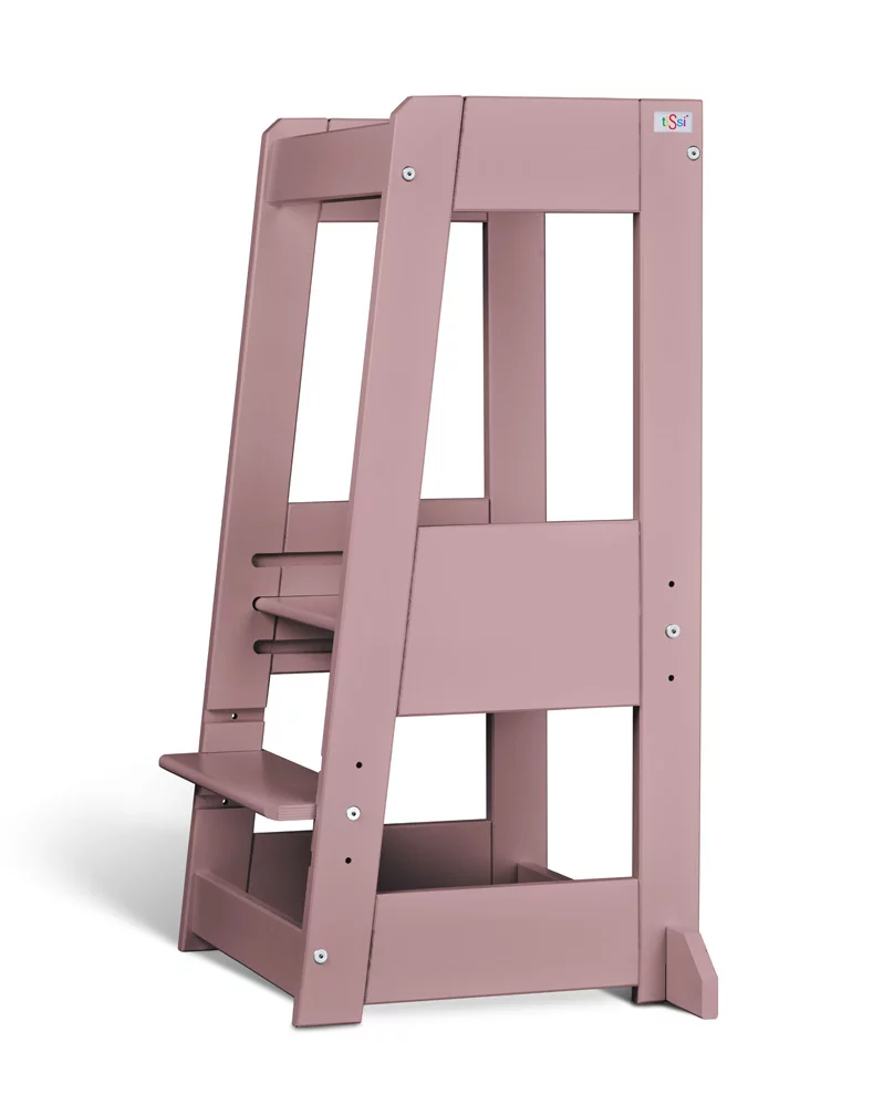 tiSsi® Entdeckerturm / Lernturm FELIX mitwachsend Buche massiv ROSE-tiSsi®