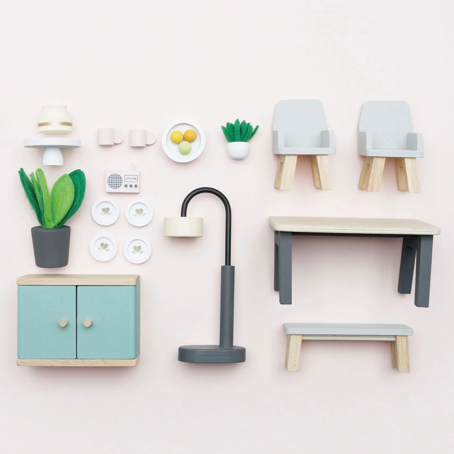 Daisylane Esszimmer / Wooden Dolls House Dining Room (New Look)-Le Toy Van (LTV)