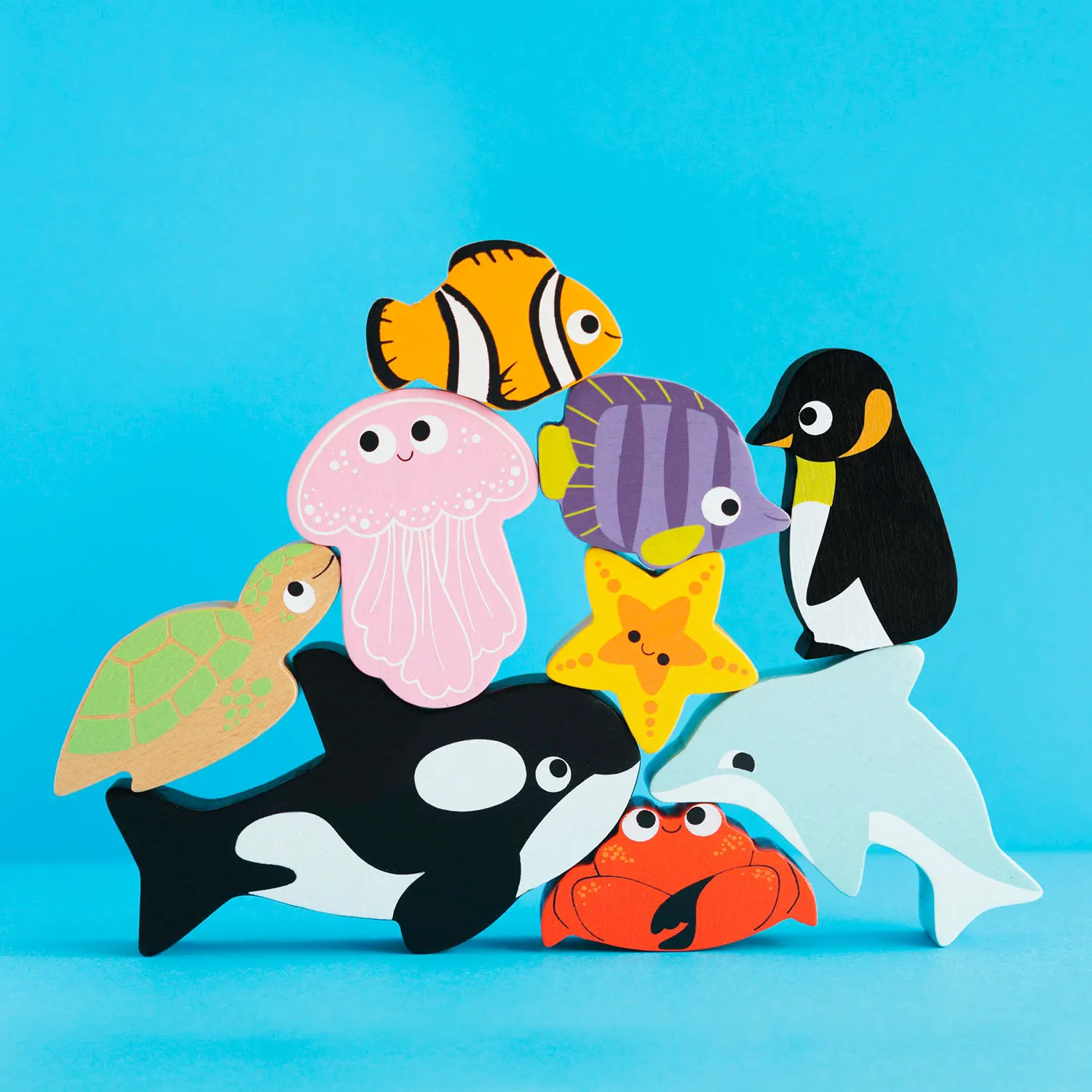 Ocean Life Stacking Animals & Bag-Le Toy Van (LTV)