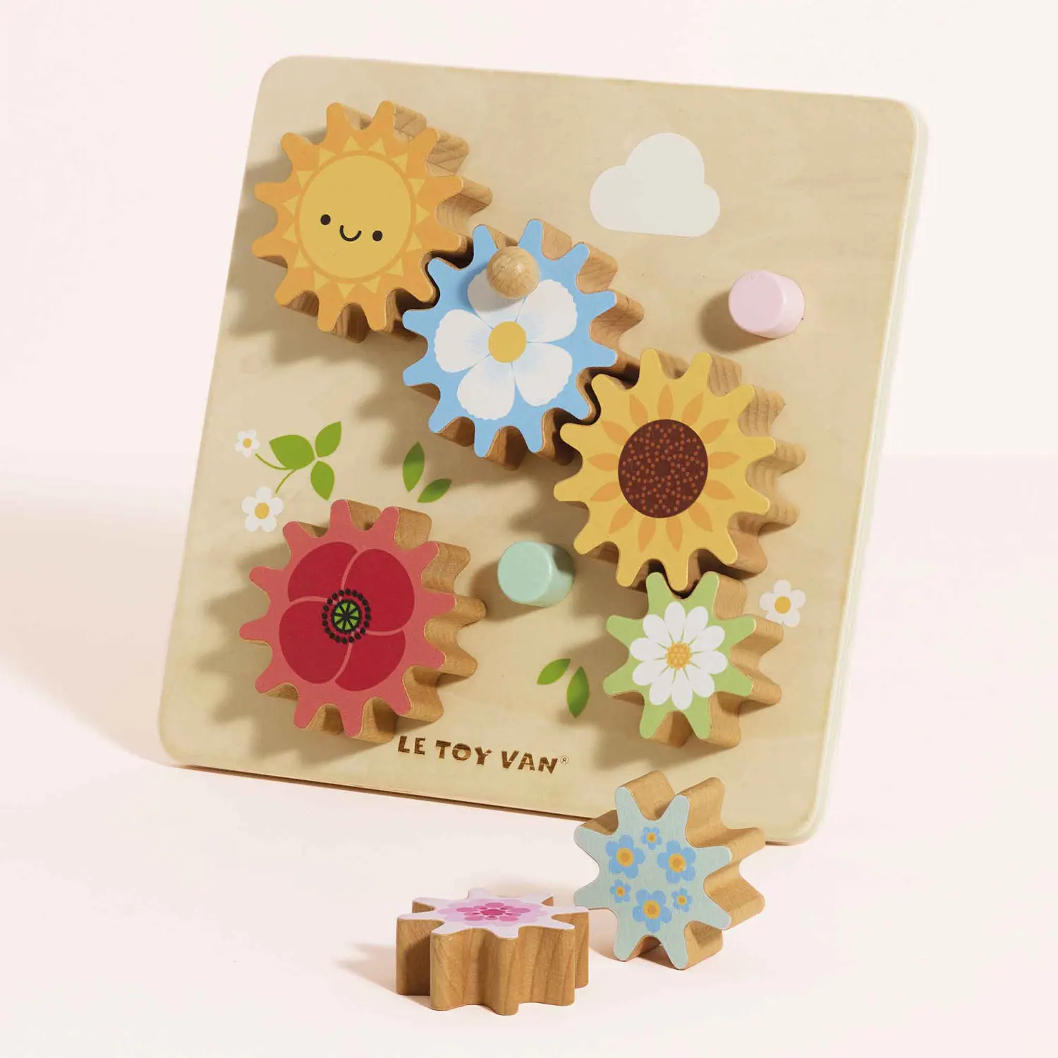 Zahnrad-Spiel "Biene und Blumen / Meadow Bees Gear & Cogs-Le Toy Van (LTV)