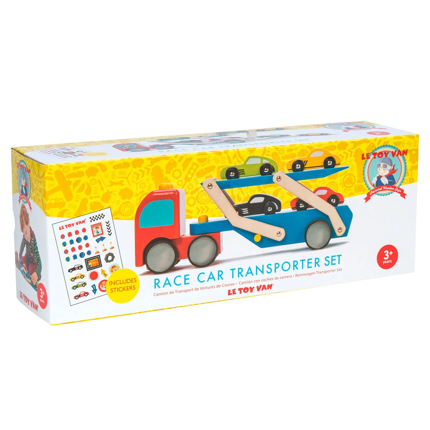 Rennwagen Transporter Set / Race Car Transporter Set-Le Toy Van (LTV)