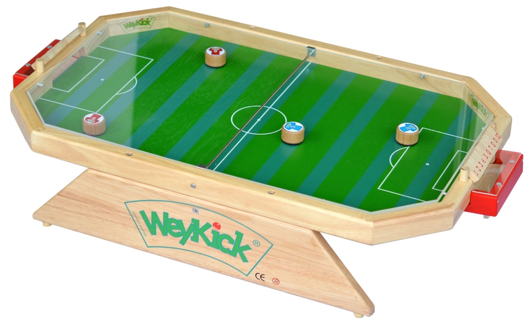 WeyKick Stadion Fix 7500 A - grüne Spielfläche, 4 Fußballspieler und 1 Ball-WeyKick