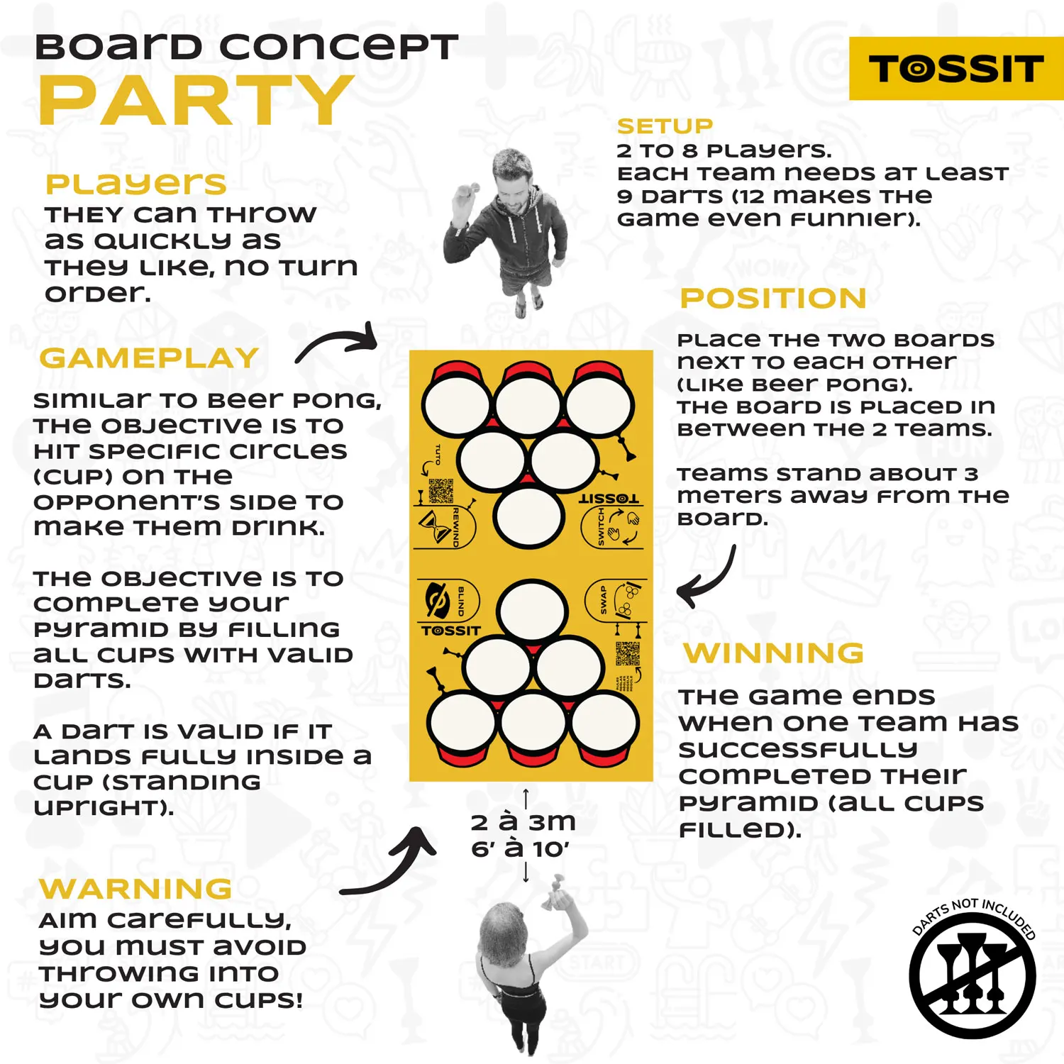 TOSSIT PARTY BOARD-TOSSIT®