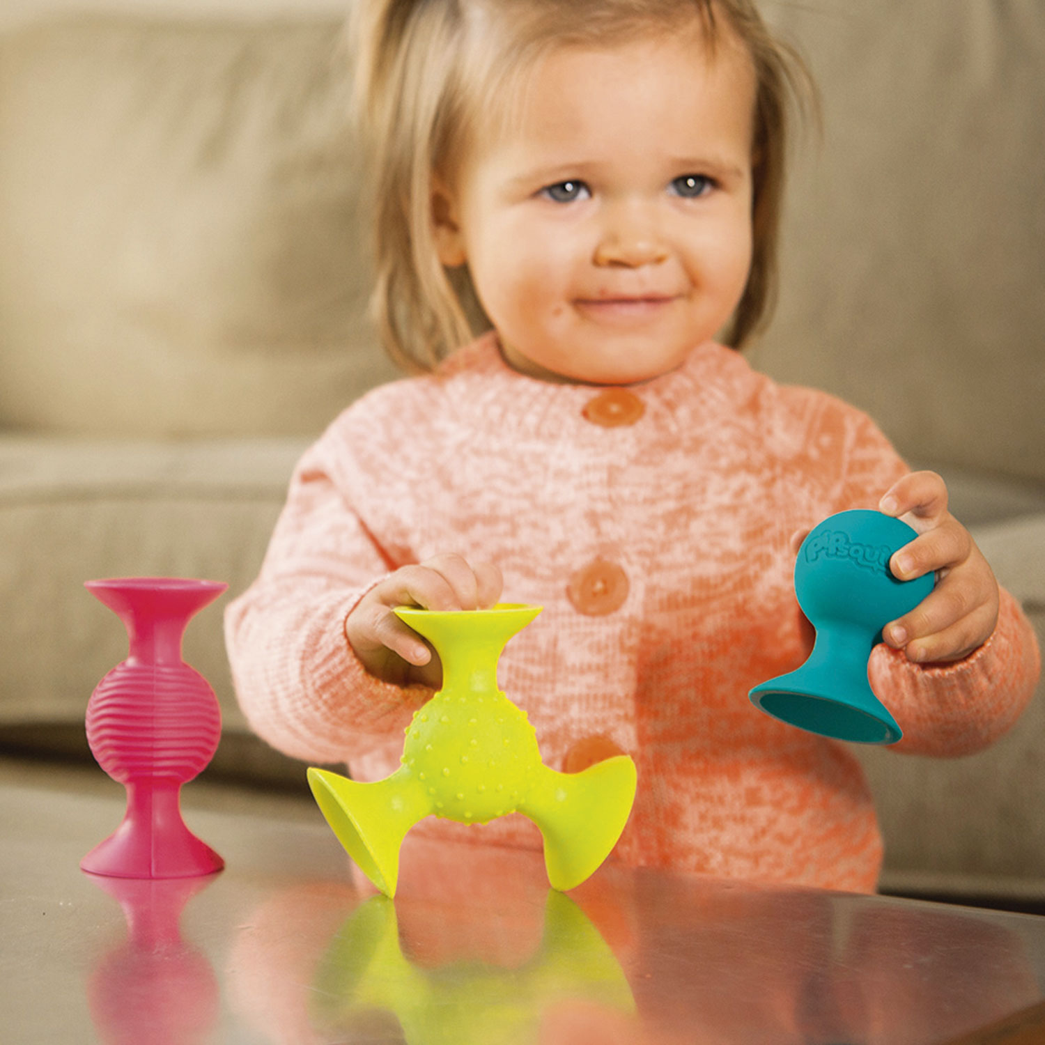 Pip Squigz - Rasselsaugnäpfe, Sinneswahrnehmung-TOMY