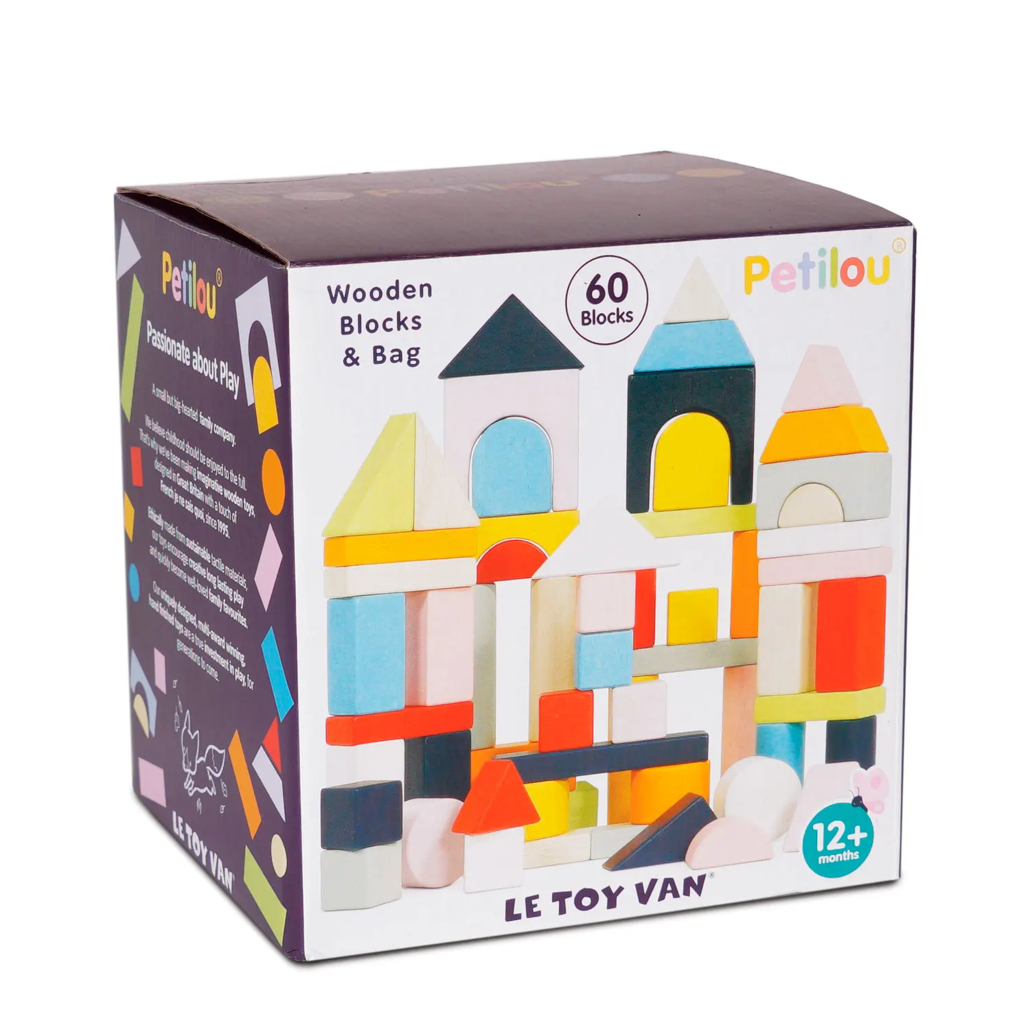 Bausteine & Tasche / Colourful Building Blocks & Bag - 60 piece-Le Toy Van (LTV)