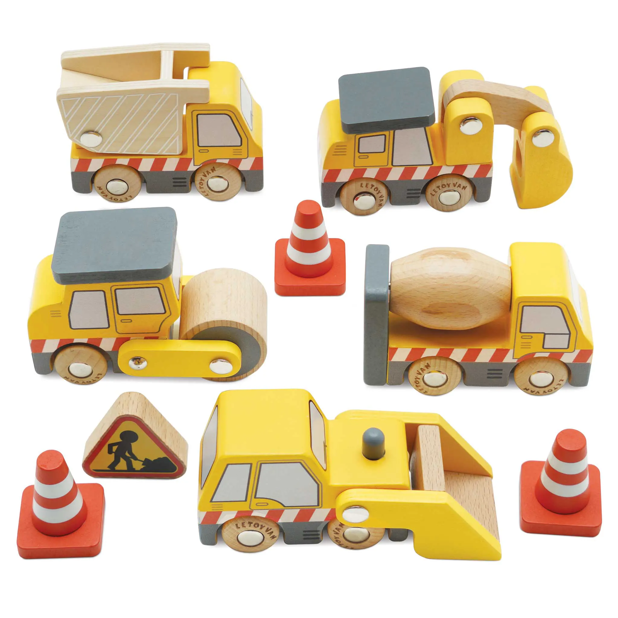 Baufahrzeuge / Construction Toy Cars, Trucks & Diggers (New Look)-Le Toy Van (LTV)
