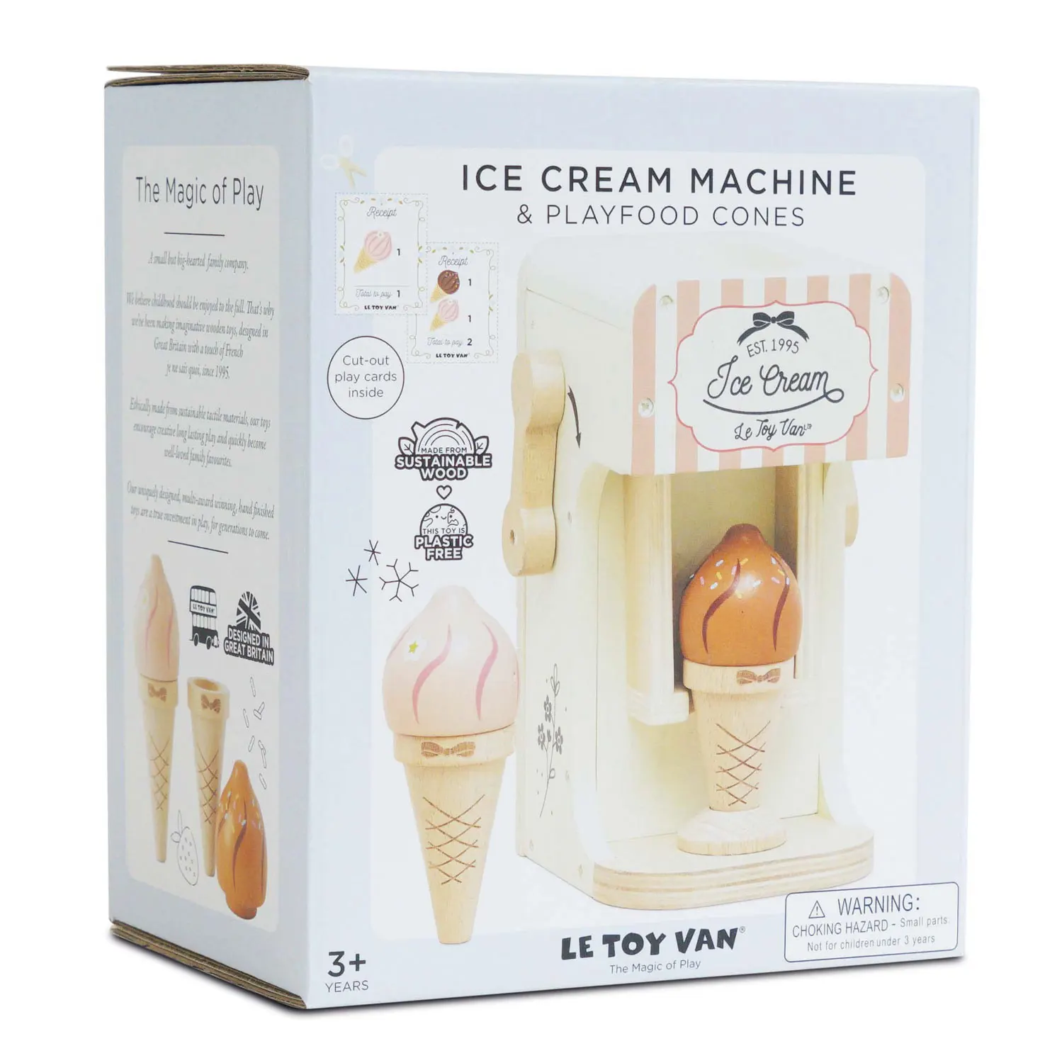 Ice Cream Machine & Play Food Cones-Le Toy Van (LTV)