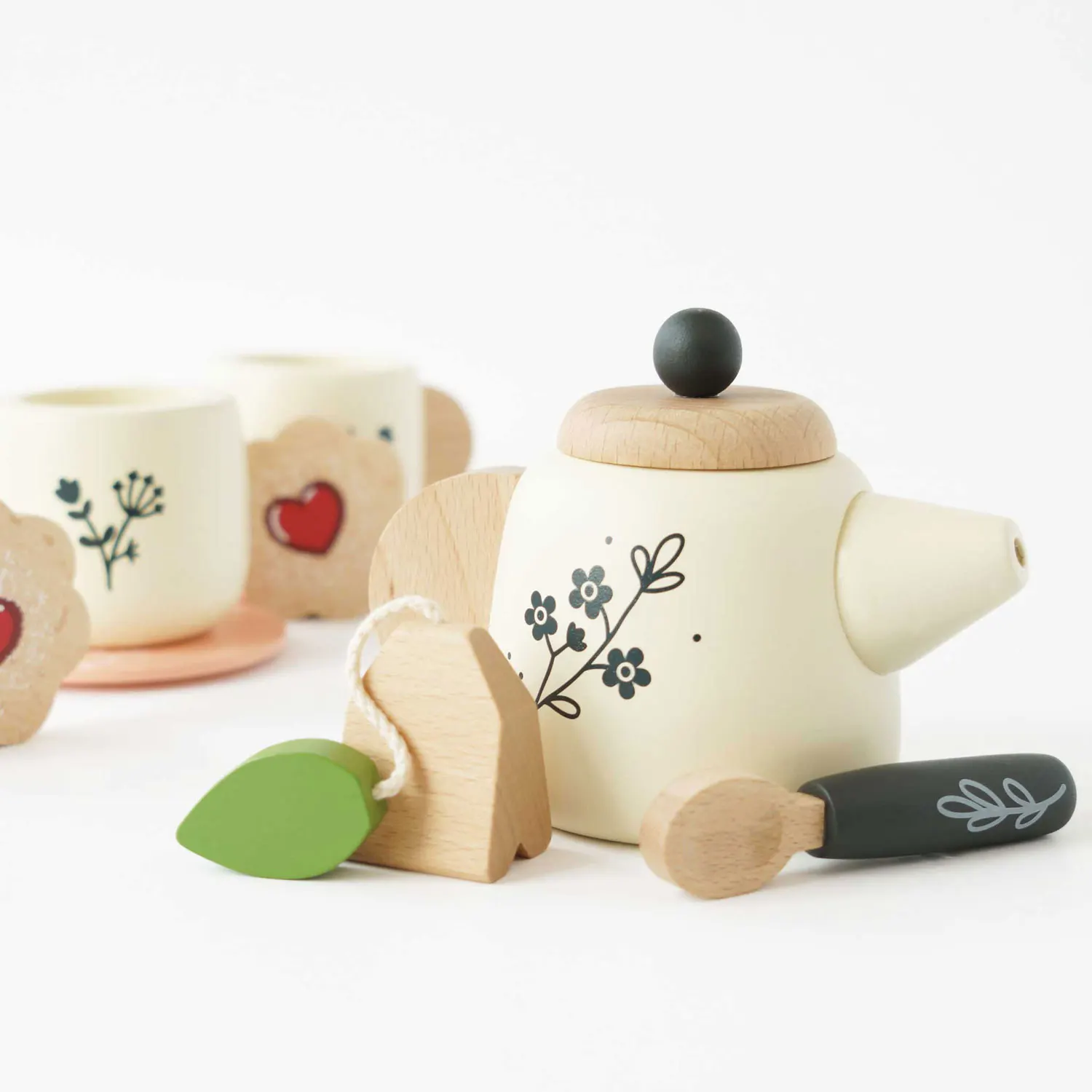 Teeservice / Wooden Tea Set & Tray (New Look)-Le Toy Van (LTV)
