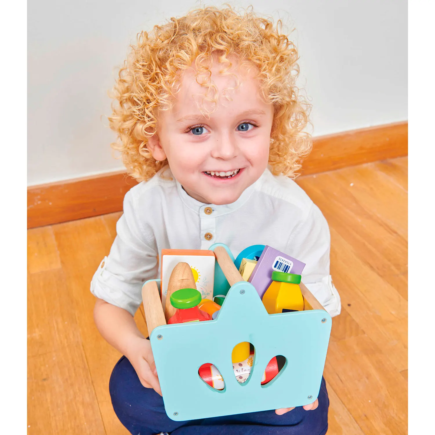 Gefüllter Einkaufskorb & Scanner / Groceries Set & Scanner-Le Toy Van (LTV)