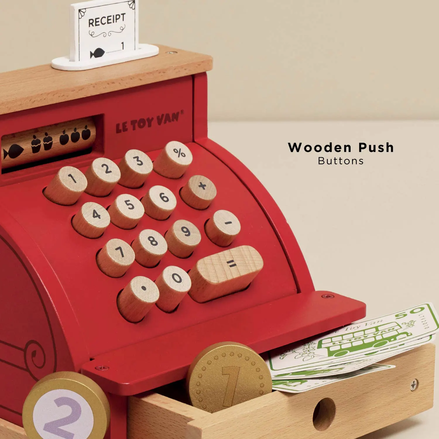 Registrierkasse / Shop Till - Cash Register & Money-Le Toy Van (LTV)