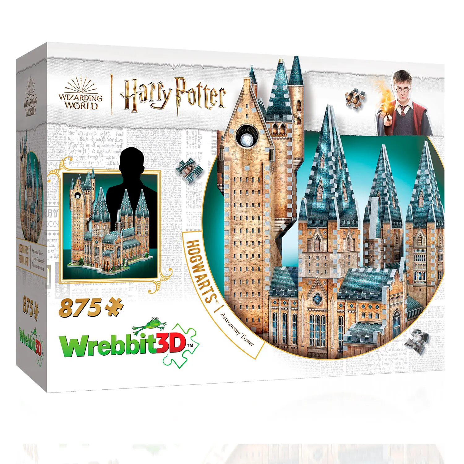 Hogwarts Clocktower Harry Potter 420 pcs. - 3D-Puzzle-Wrebbit-3D Puzzles