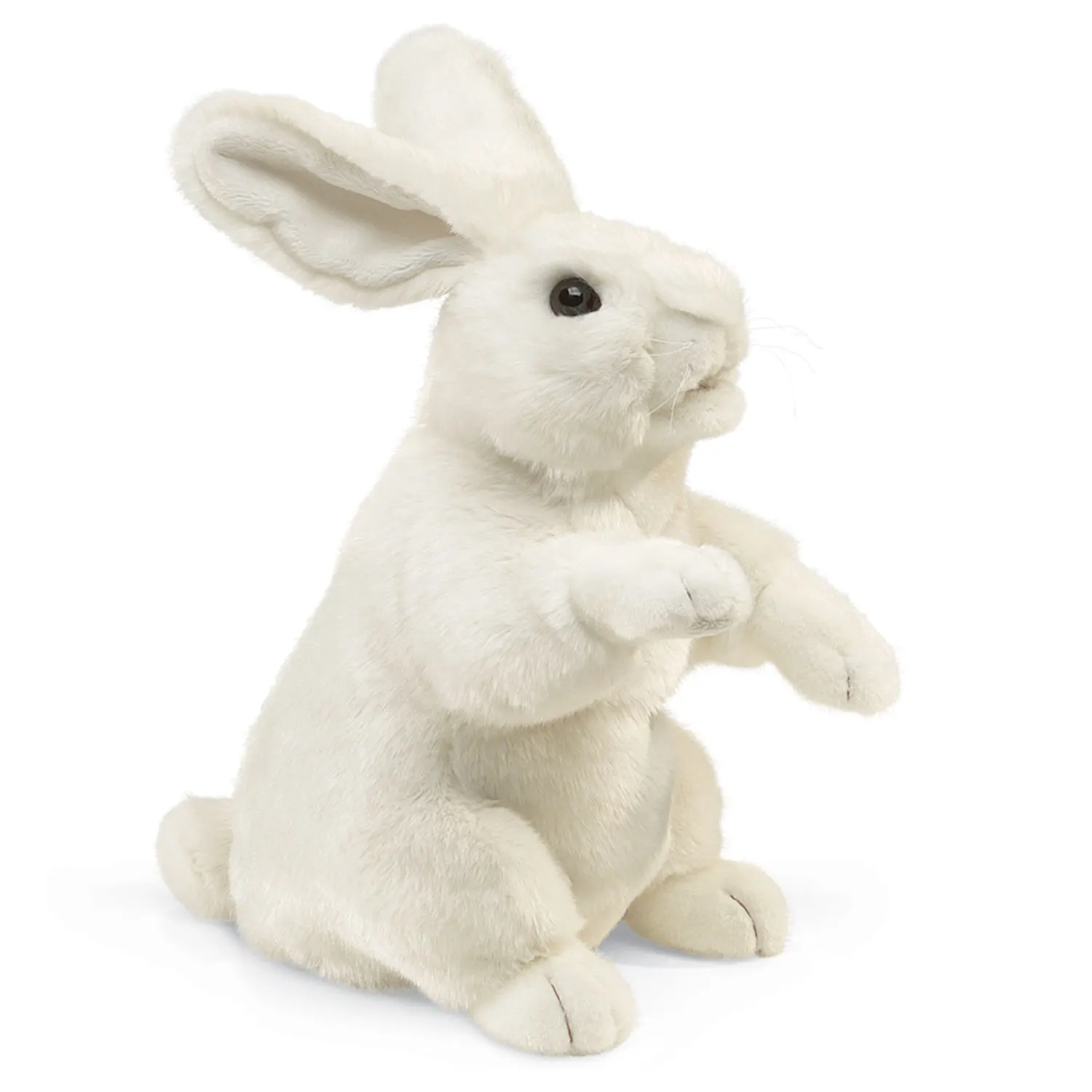 Weißer Hase, stehend / Standing White Rabbit-Folkmanis® Puppets