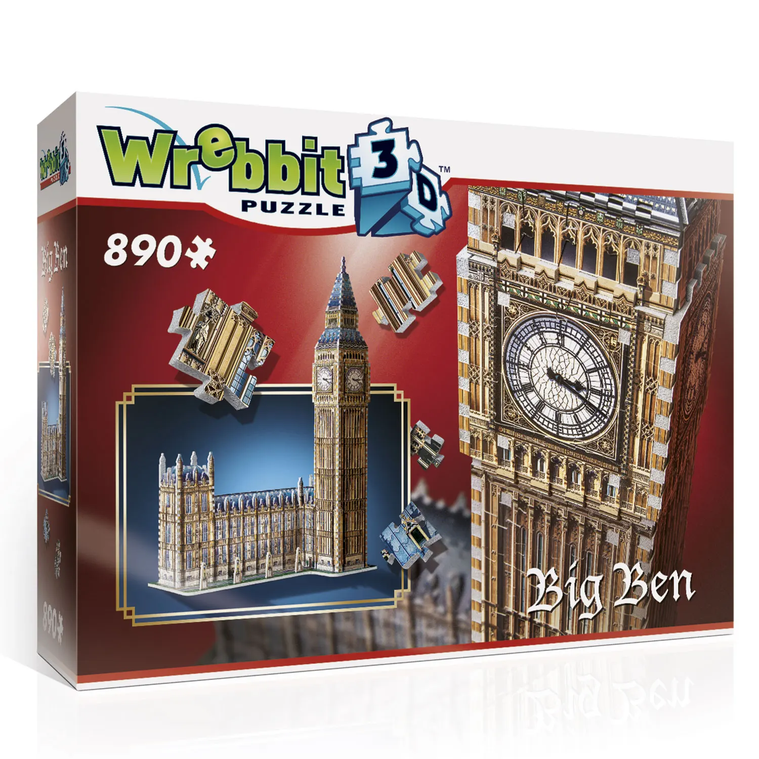 Big Ben & House of Parliament - Queen Elisabeth Tower / 3D-Puzzle-Wrebbit-3D Puzzles