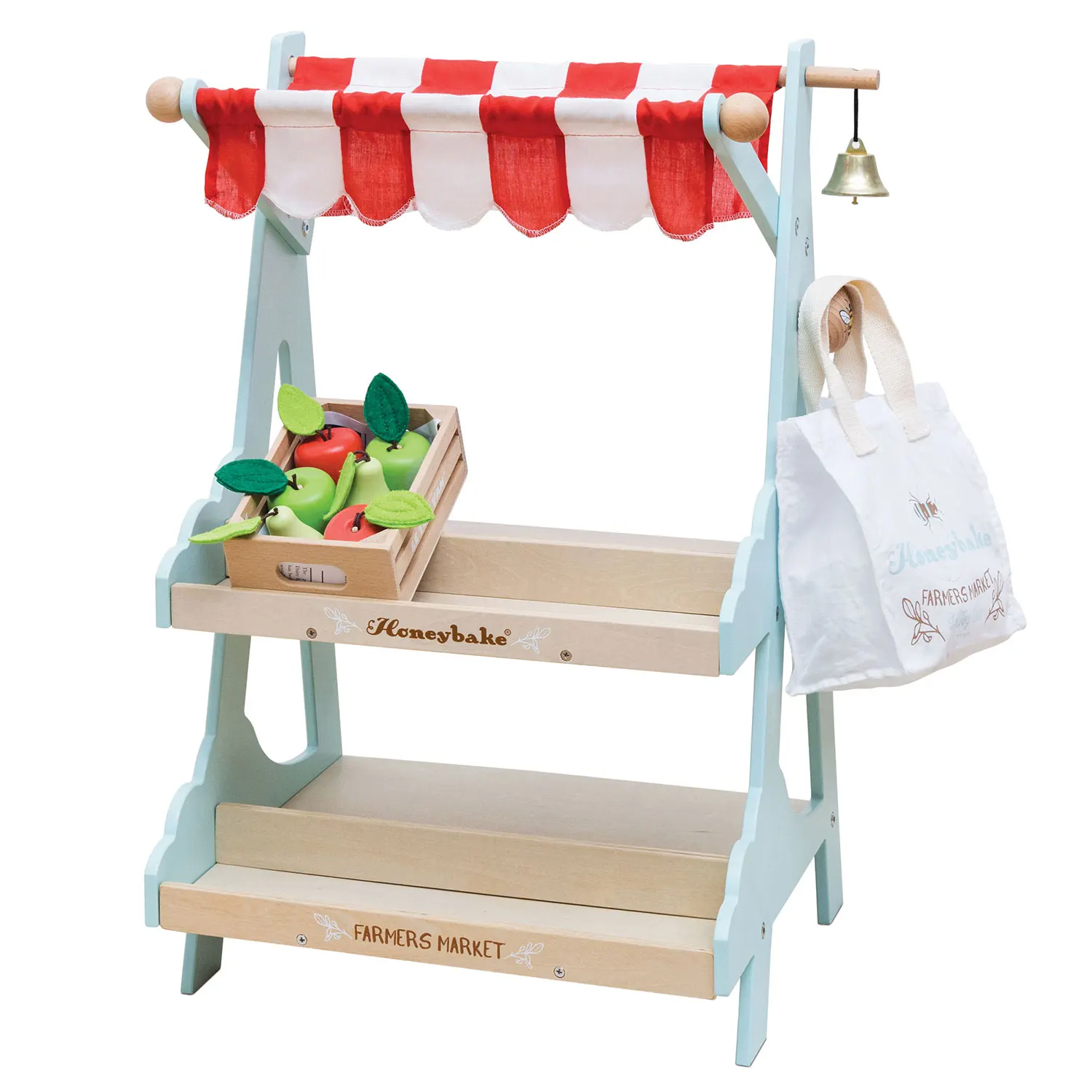 Honeybee Marktstand / Wooden Market Stall & Fruit Play Food Crate-Le Toy Van (LTV)
