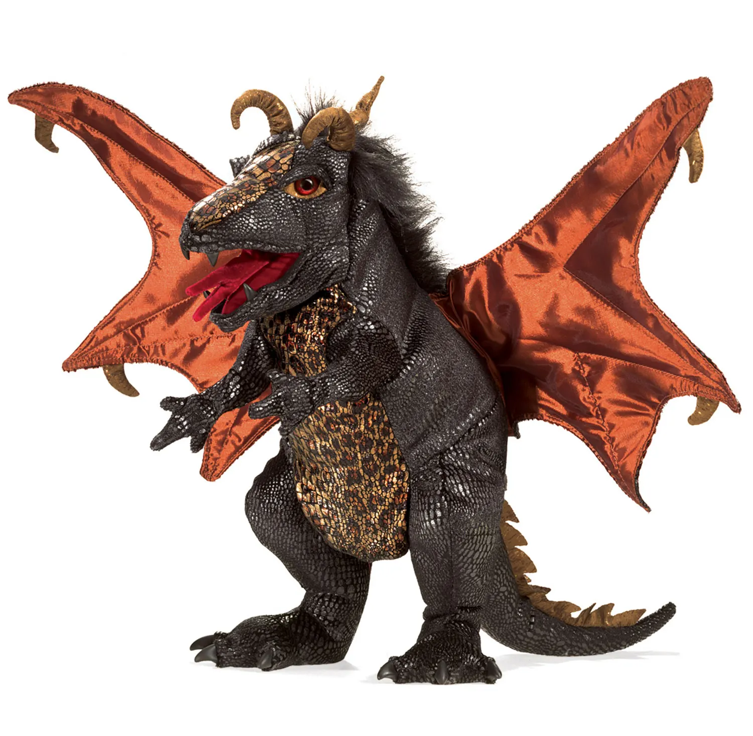 Schwarzer Drache / Black Dragon-Folkmanis® Puppets